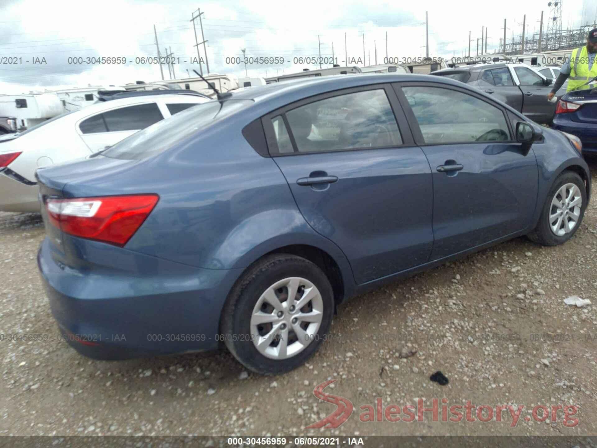 KNADM4A33G6596795 2016 KIA RIO