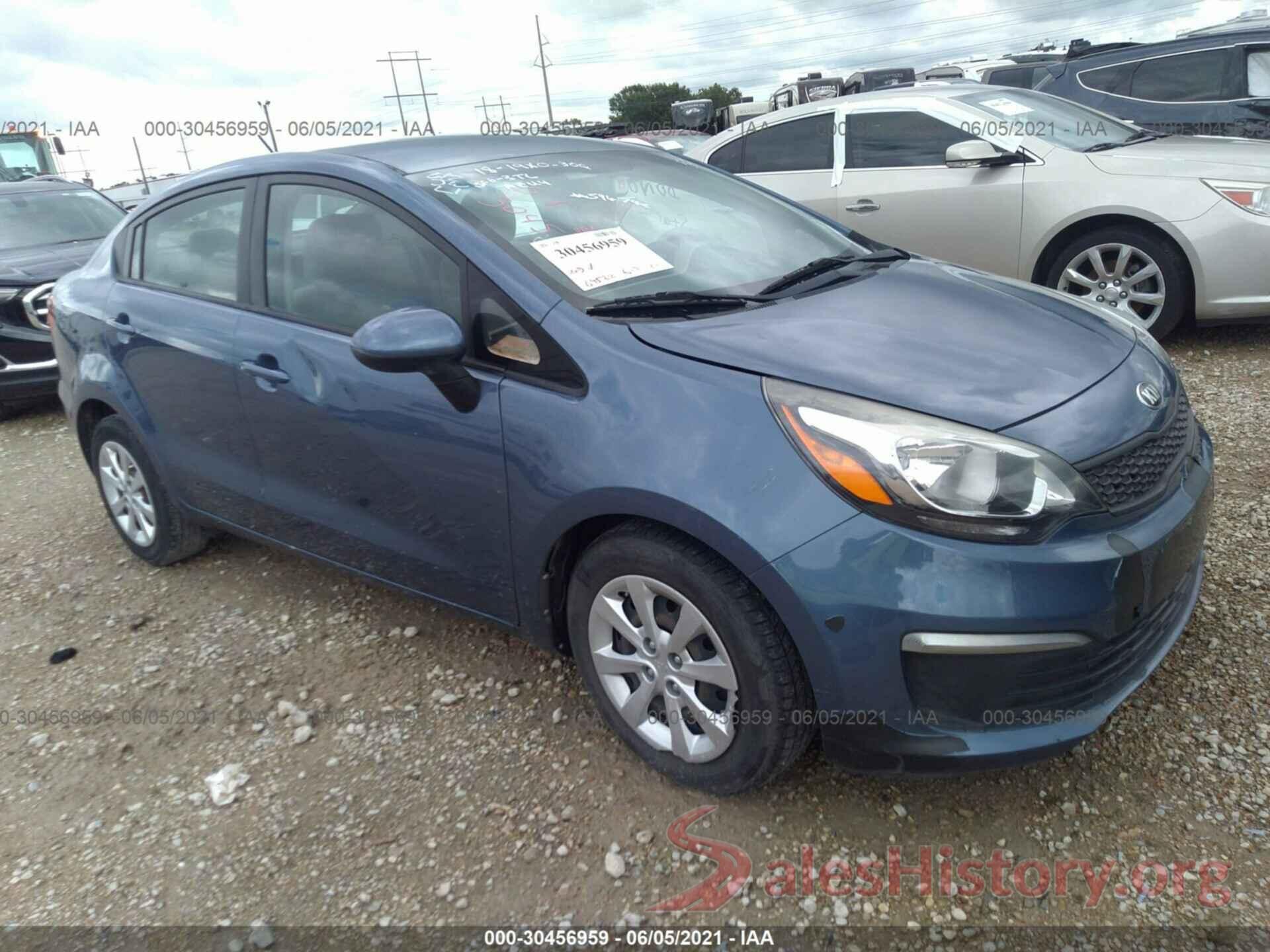 KNADM4A33G6596795 2016 KIA RIO