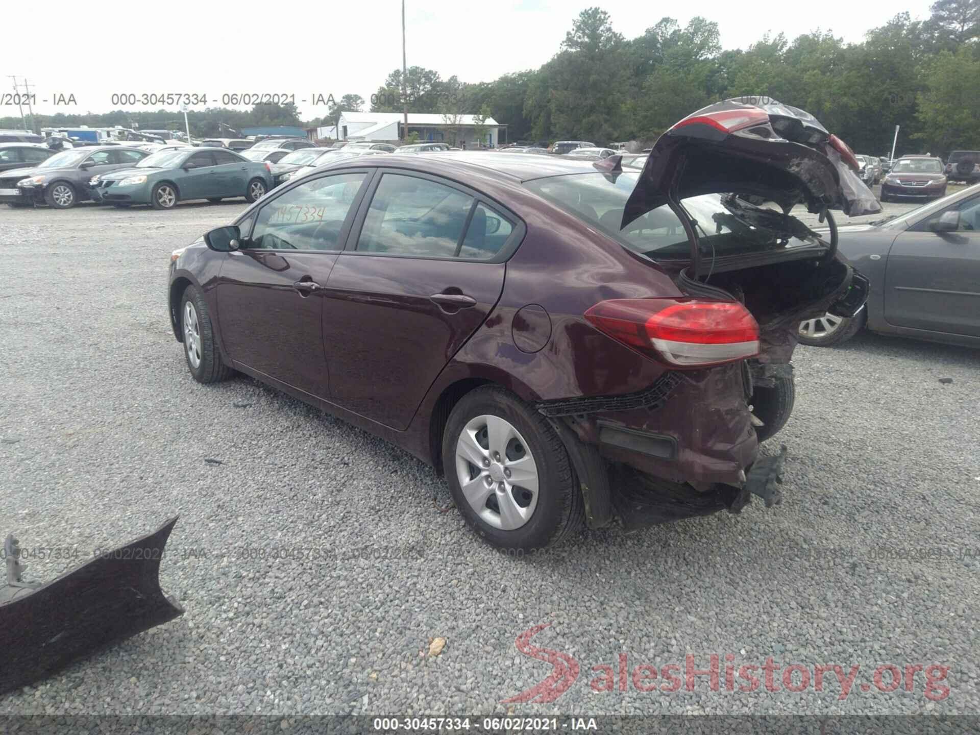 3KPFK4A77HE144350 2017 KIA FORTE