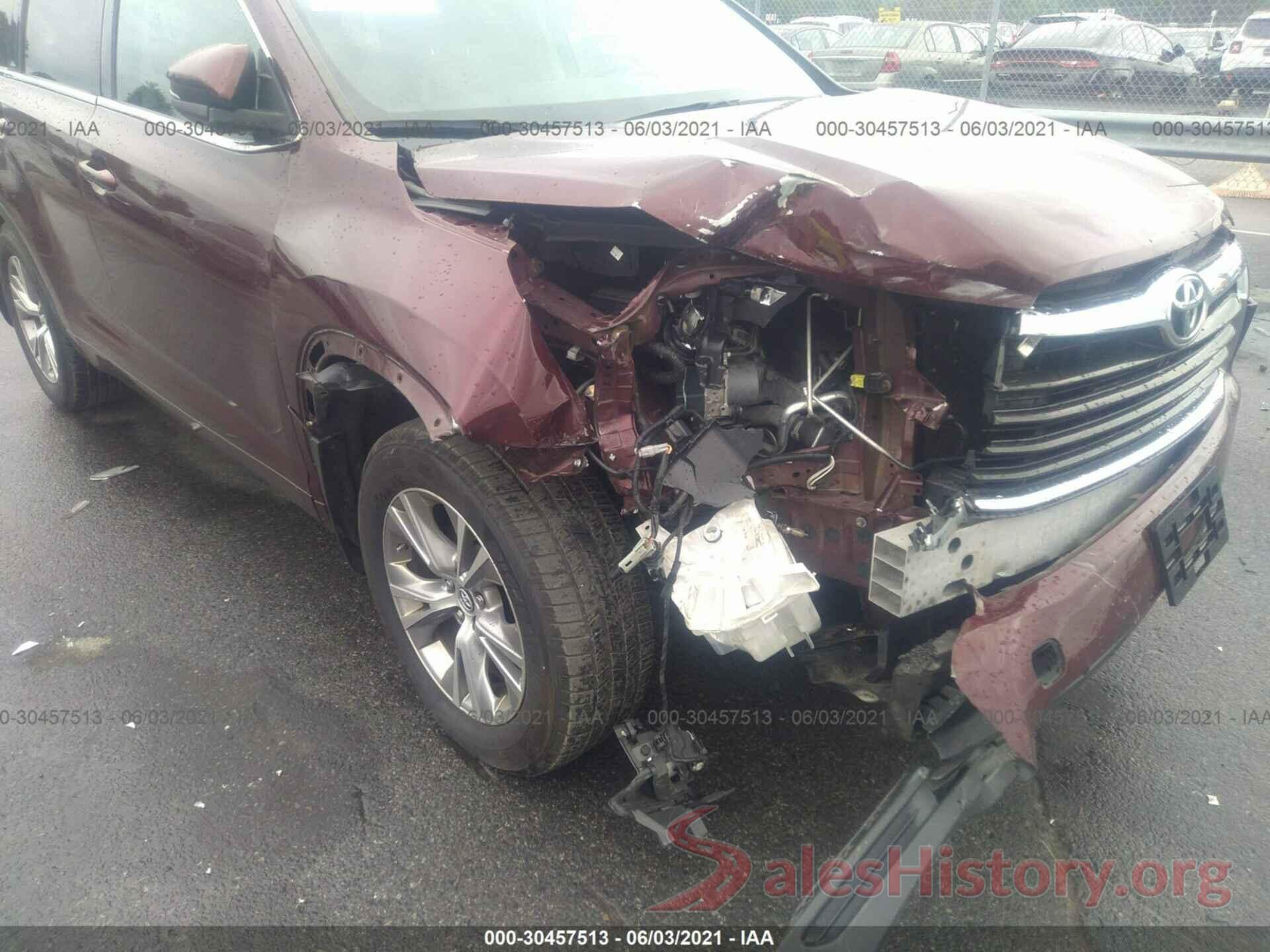 5TDBKRFH2GS345087 2016 TOYOTA HIGHLANDER