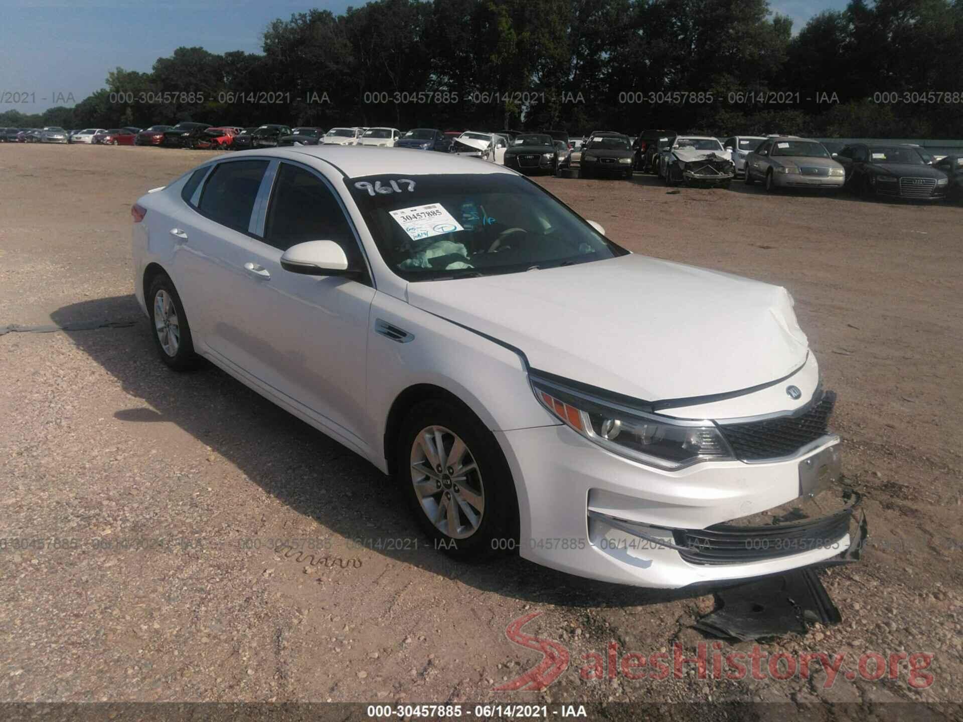 KNAGT4L35G5100821 2016 KIA OPTIMA