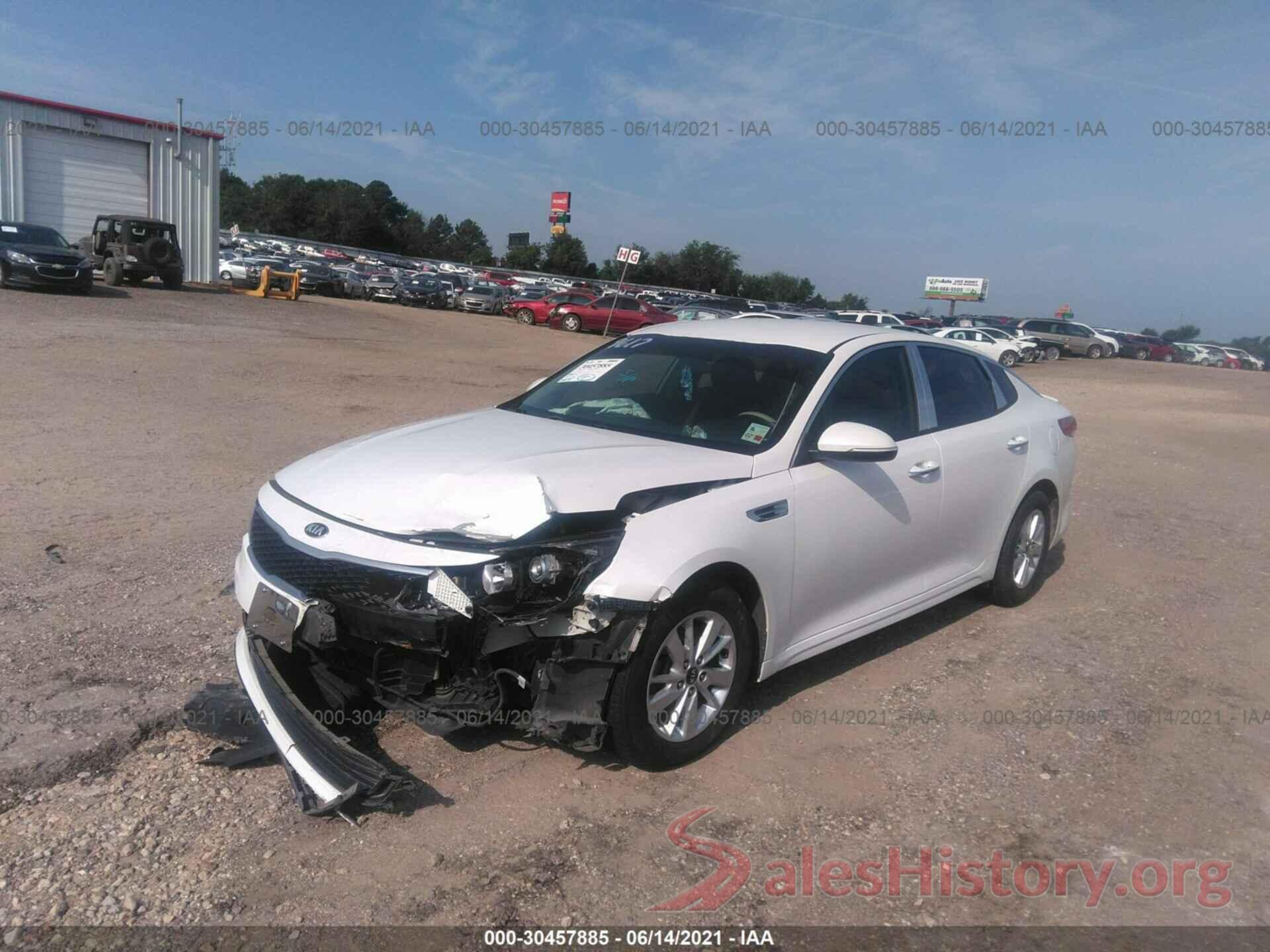 KNAGT4L35G5100821 2016 KIA OPTIMA