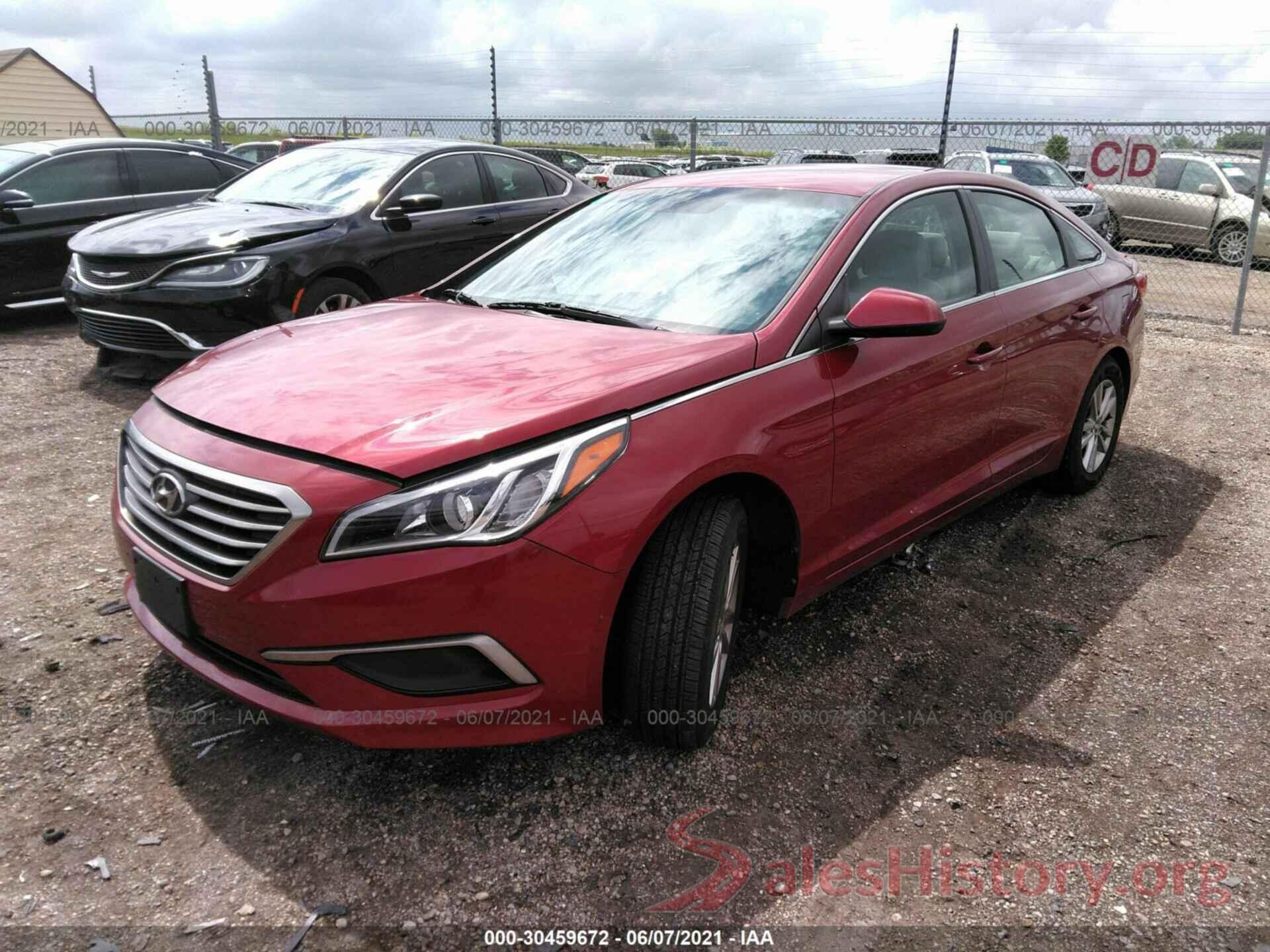 5NPE24AF9GH358317 2016 HYUNDAI SONATA