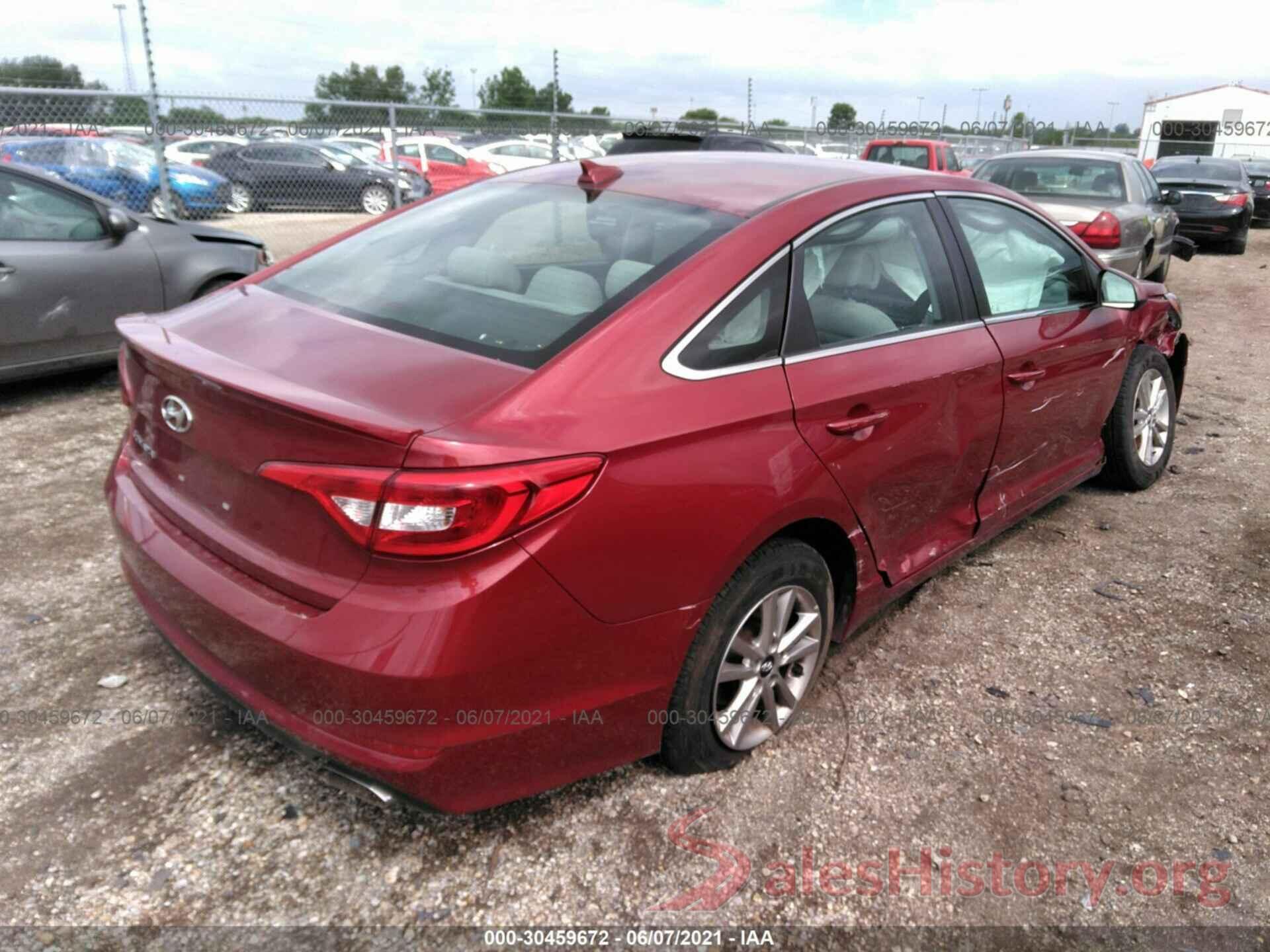 5NPE24AF9GH358317 2016 HYUNDAI SONATA