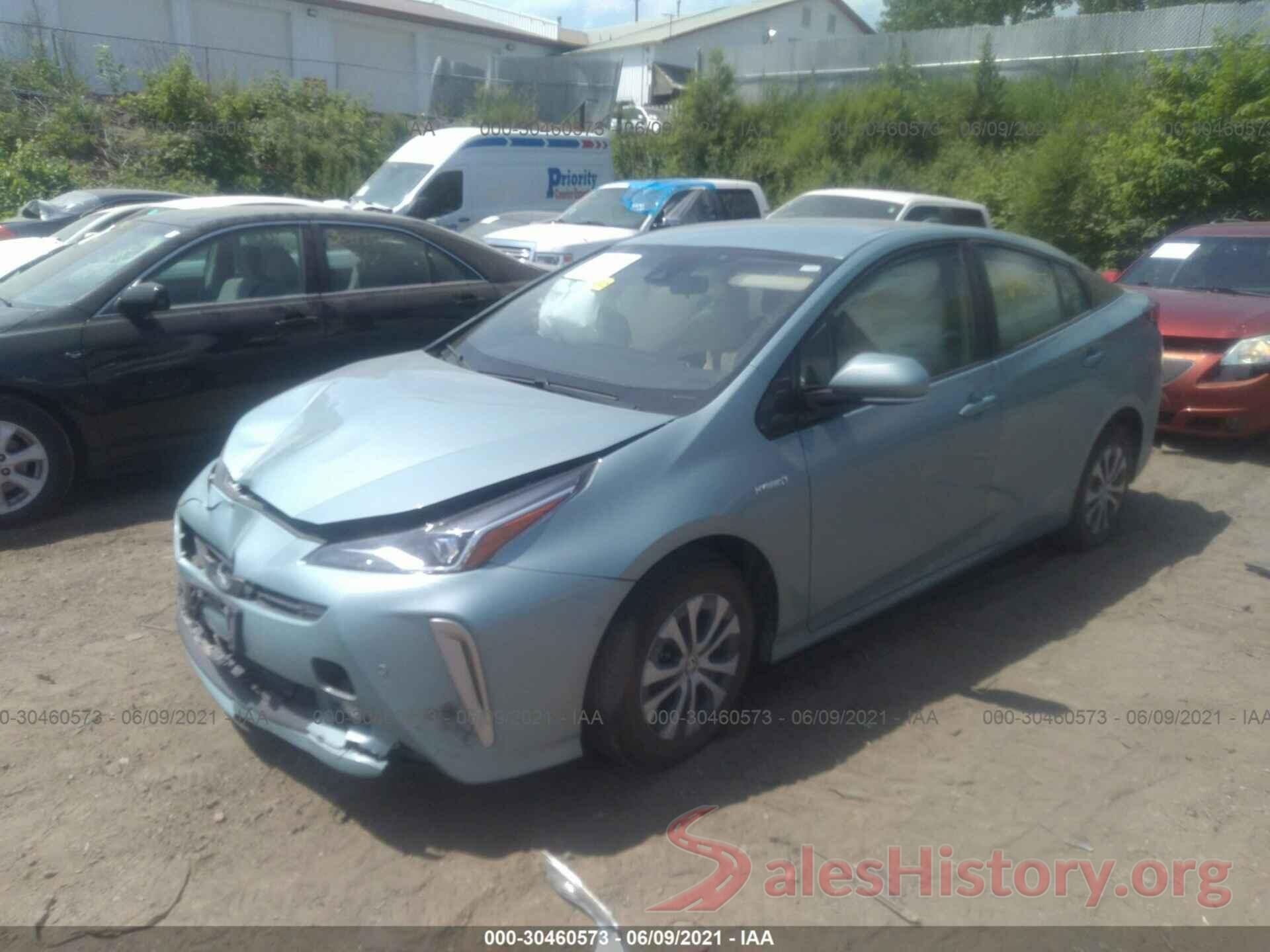 JTDL9RFU5L3017011 2020 TOYOTA PRIUS