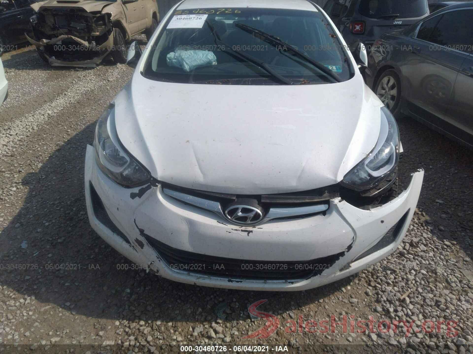 5NPDH4AE5GH745576 2016 HYUNDAI ELANTRA