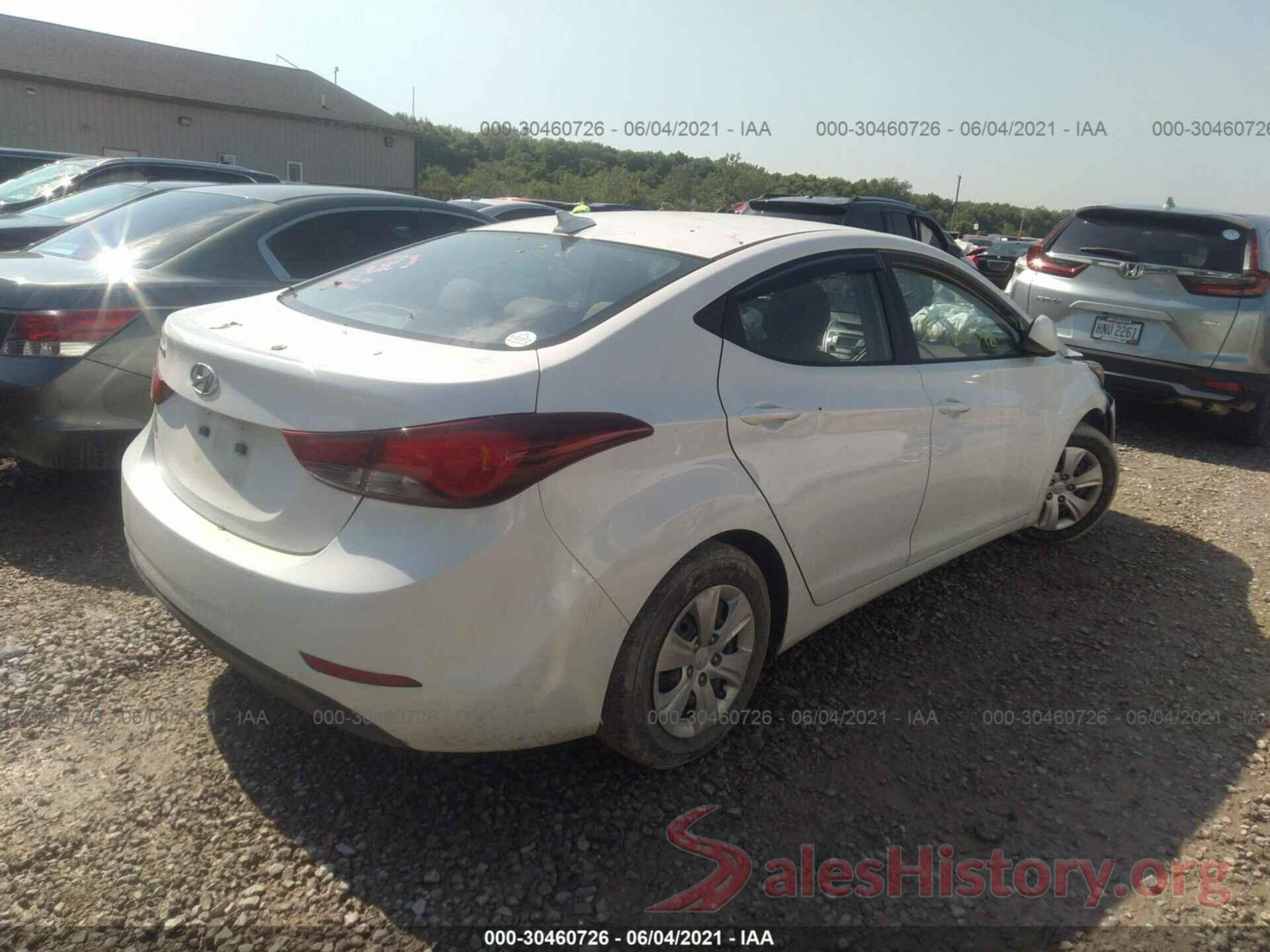 5NPDH4AE5GH745576 2016 HYUNDAI ELANTRA