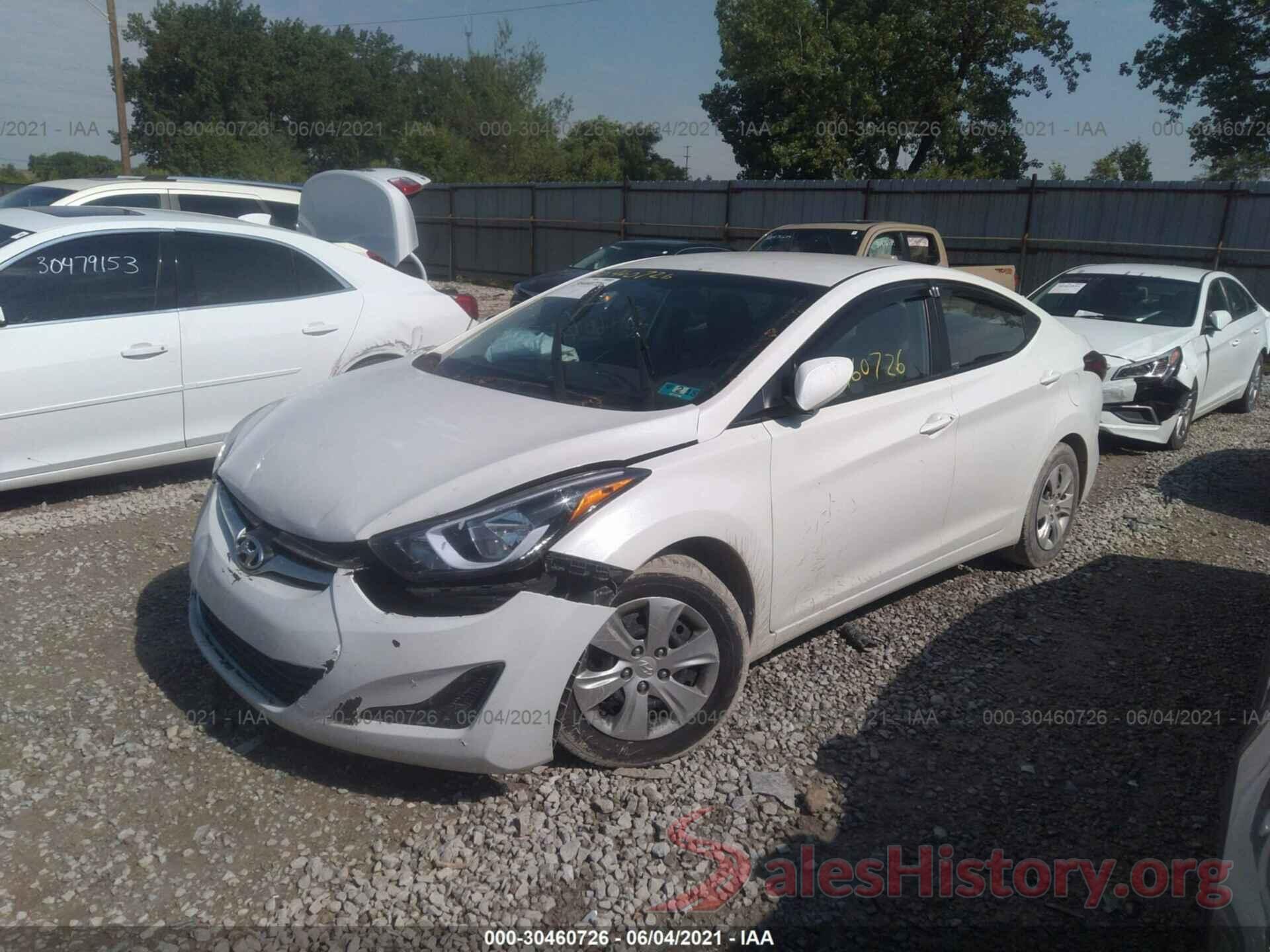 5NPDH4AE5GH745576 2016 HYUNDAI ELANTRA