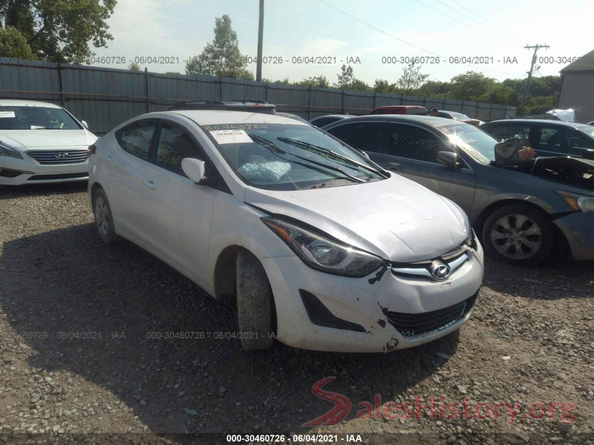 5NPDH4AE5GH745576 2016 HYUNDAI ELANTRA