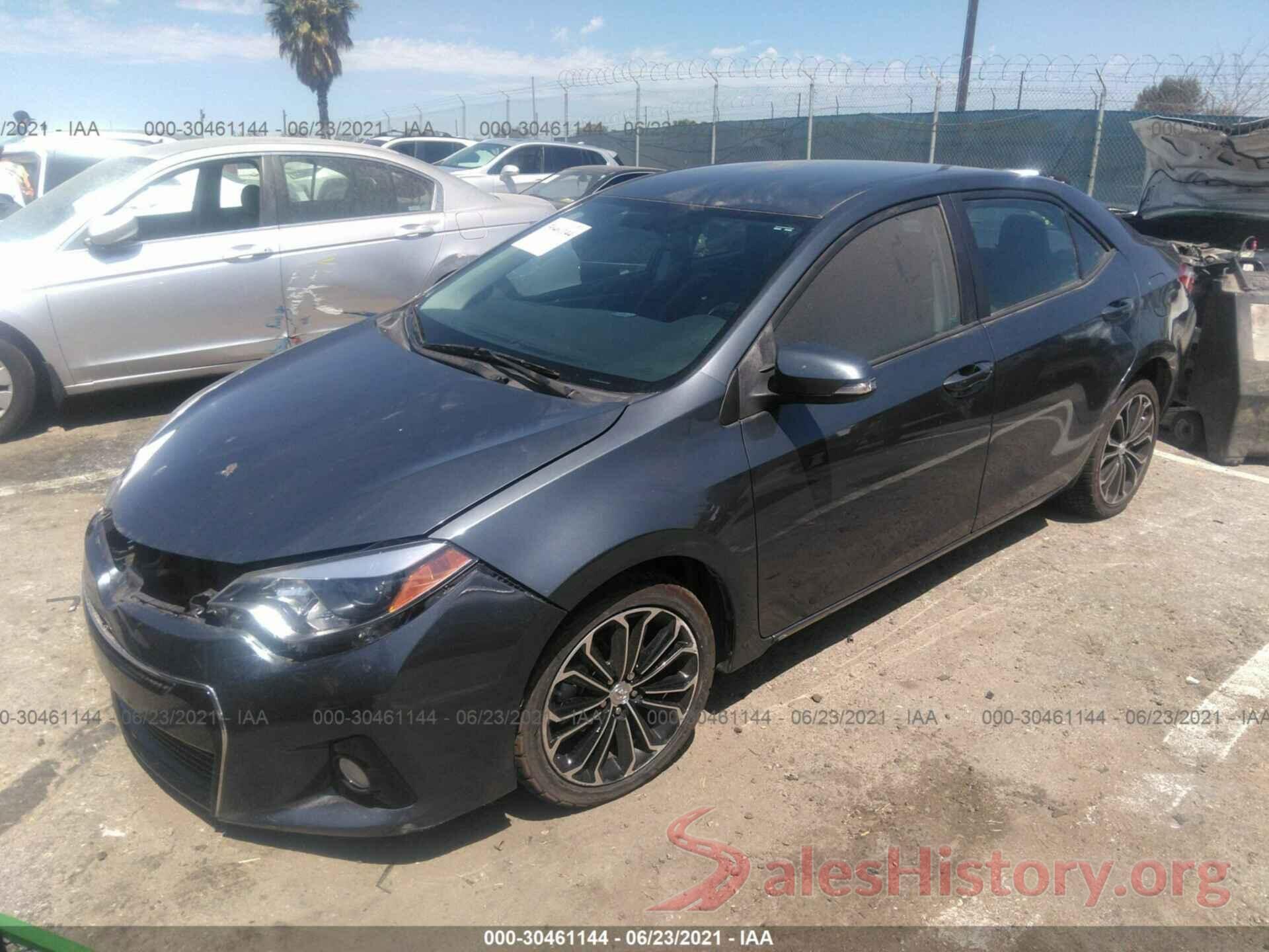 5YFBURHE1GP457661 2016 TOYOTA COROLLA