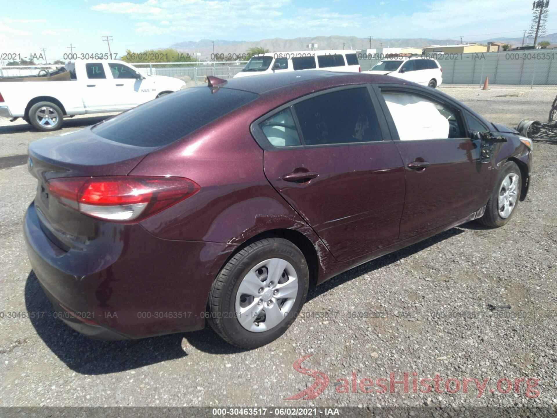 3KPFK4A79HE118817 2017 KIA FORTE