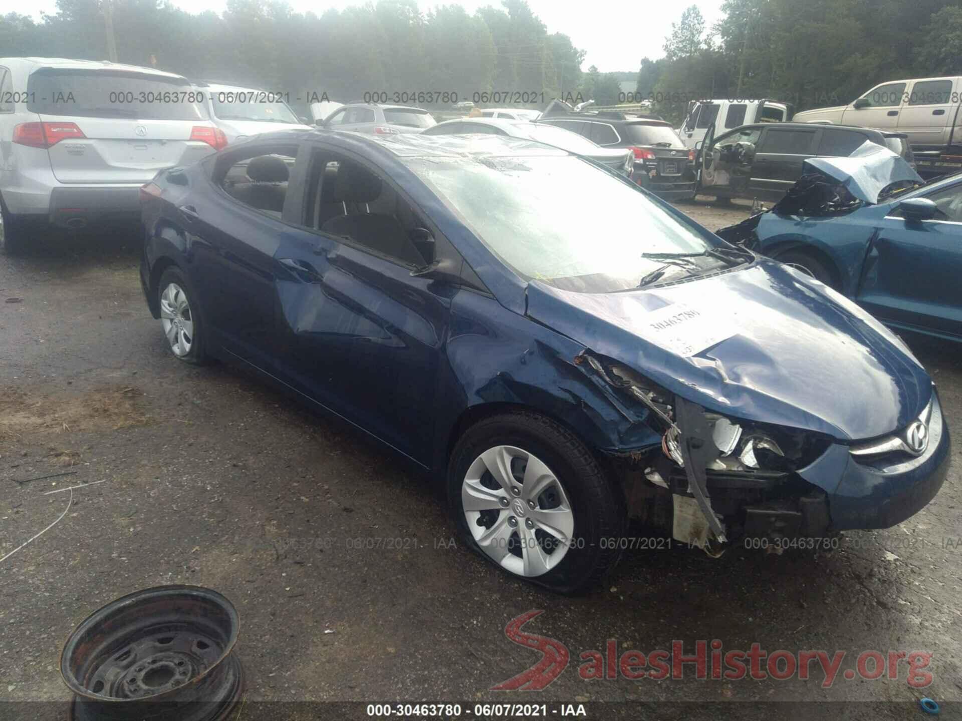 5NPDH4AE1GH721680 2016 HYUNDAI ELANTRA