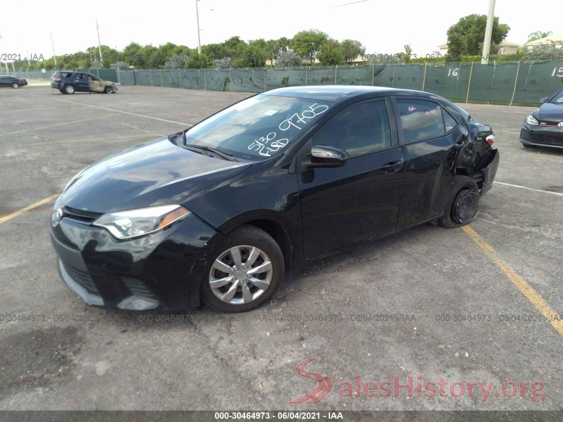 5YFBURHE3GP419705 2016 TOYOTA COROLLA