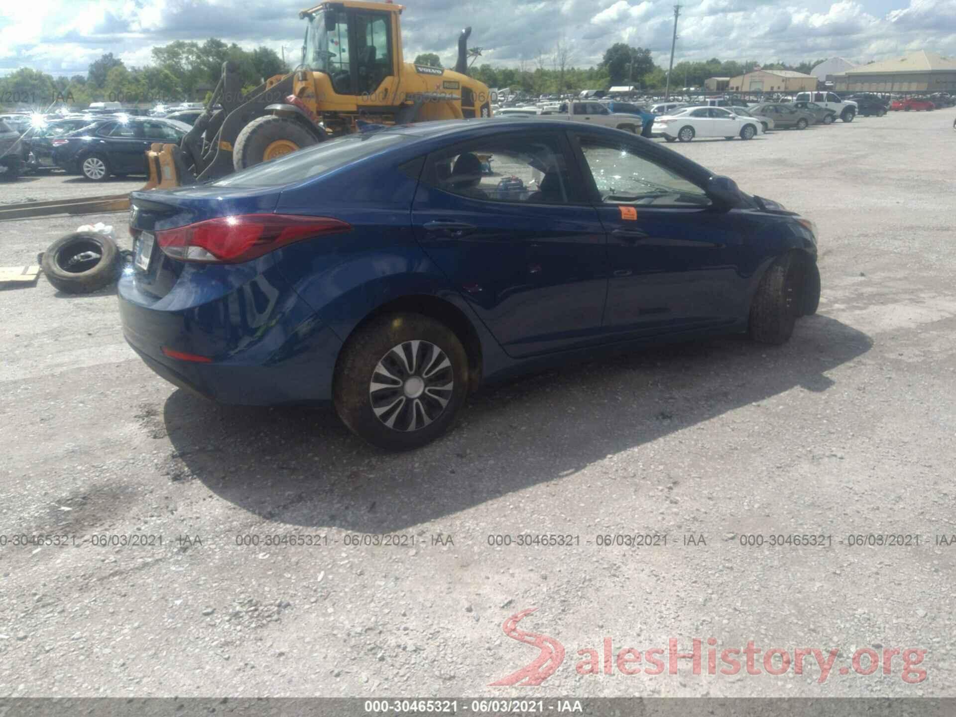 5NPDH4AE7GH767918 2016 HYUNDAI ELANTRA