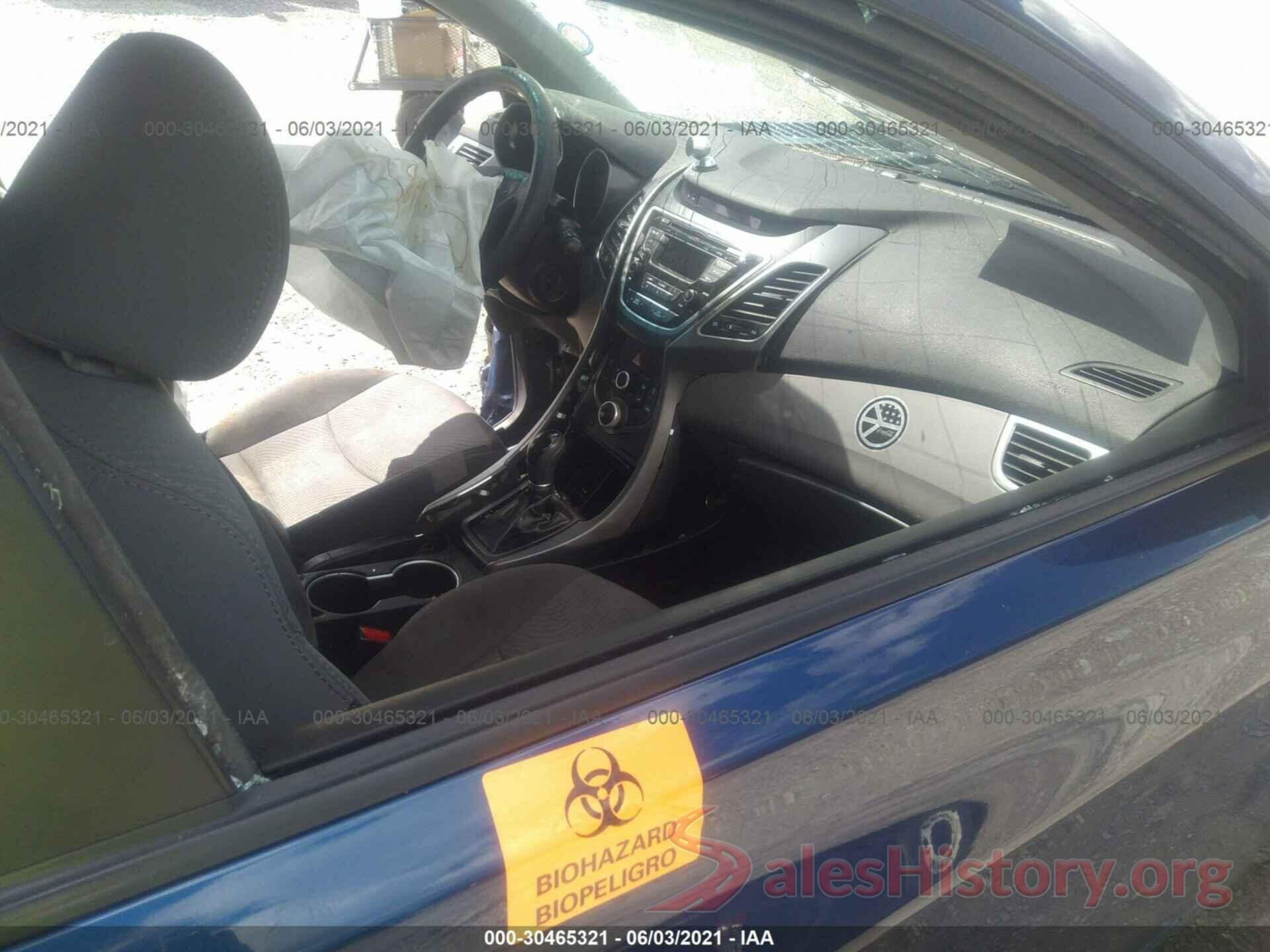 5NPDH4AE7GH767918 2016 HYUNDAI ELANTRA