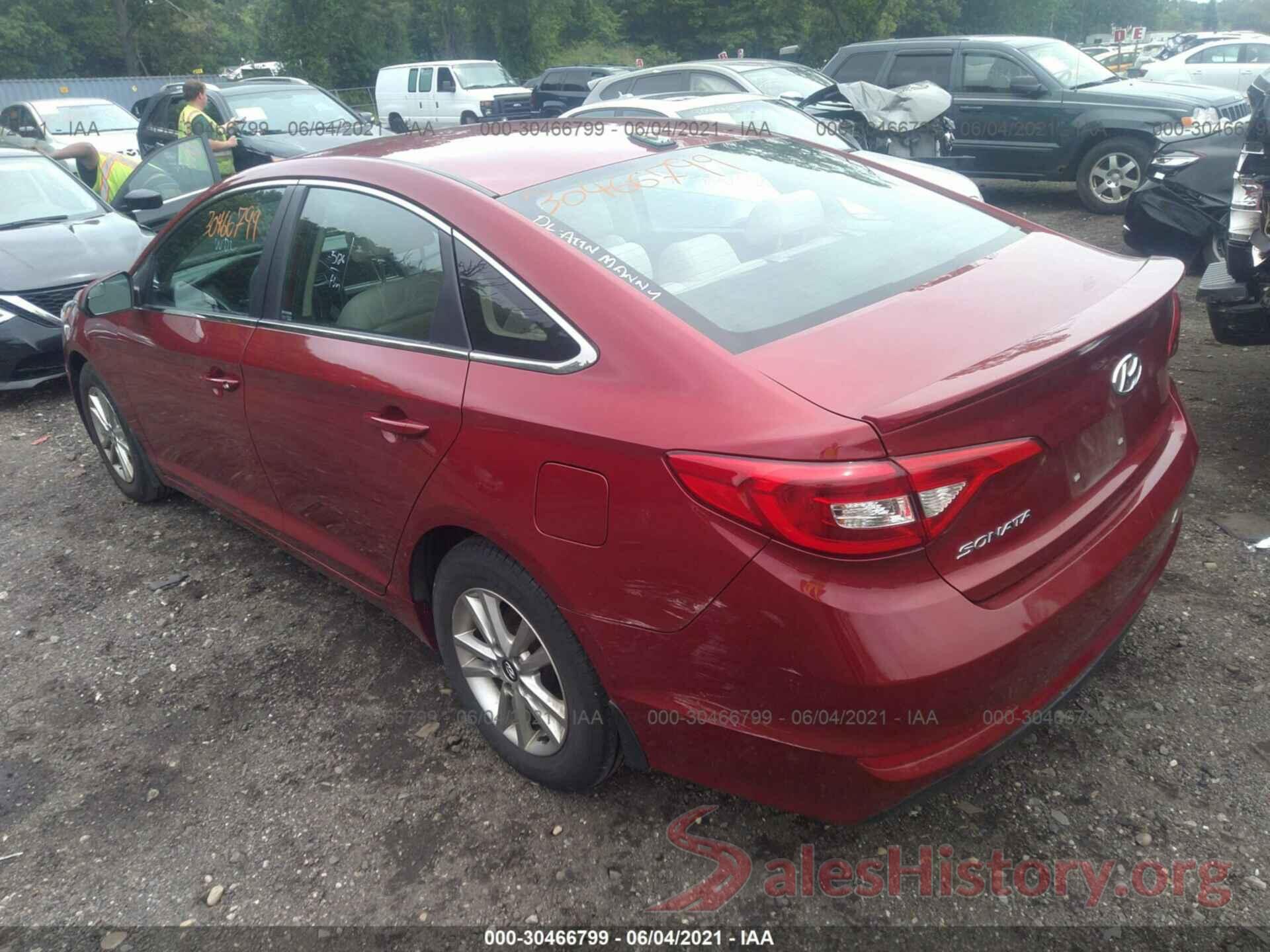 5NPE24AF0GH275696 2016 HYUNDAI SONATA