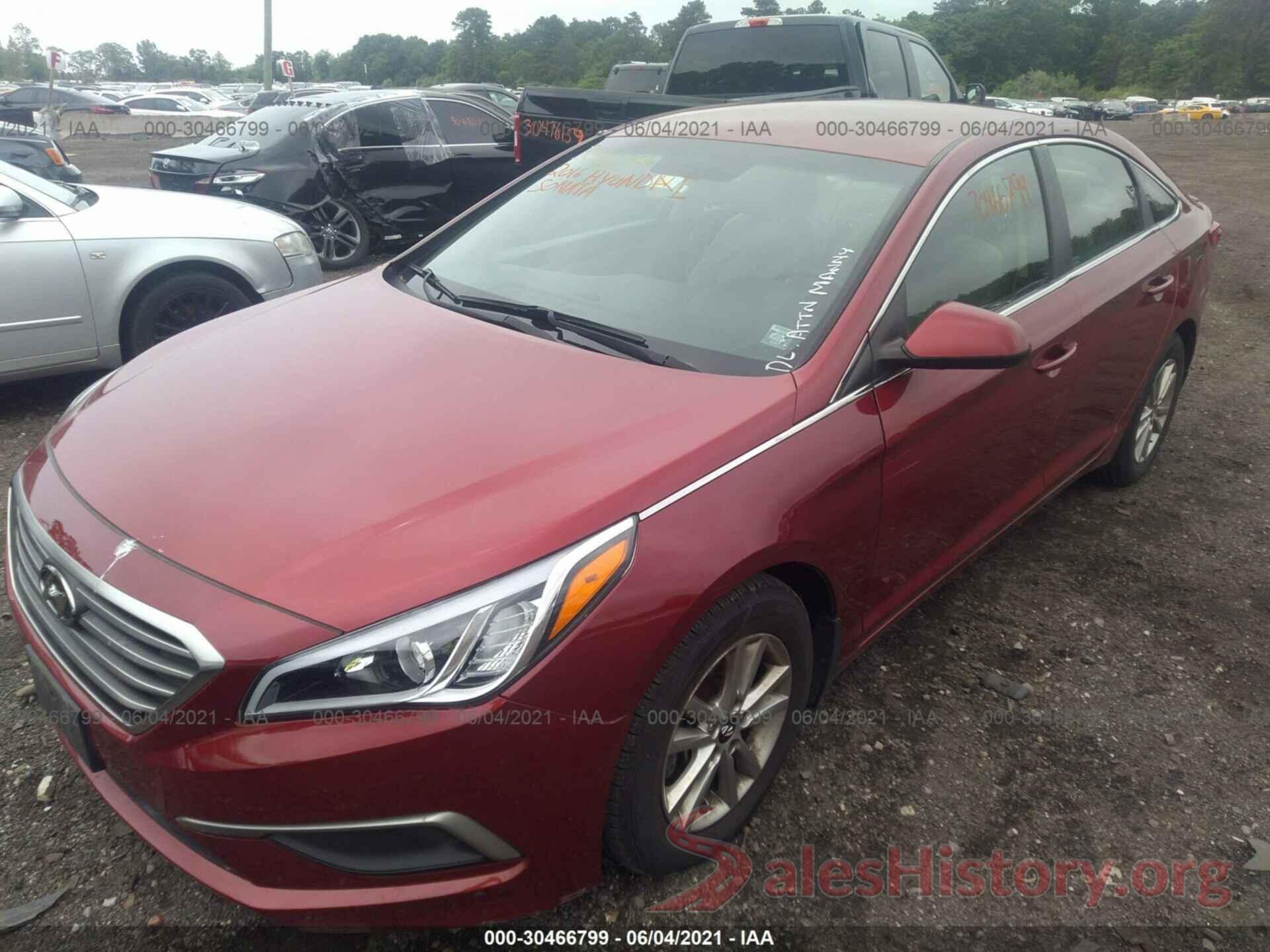 5NPE24AF0GH275696 2016 HYUNDAI SONATA