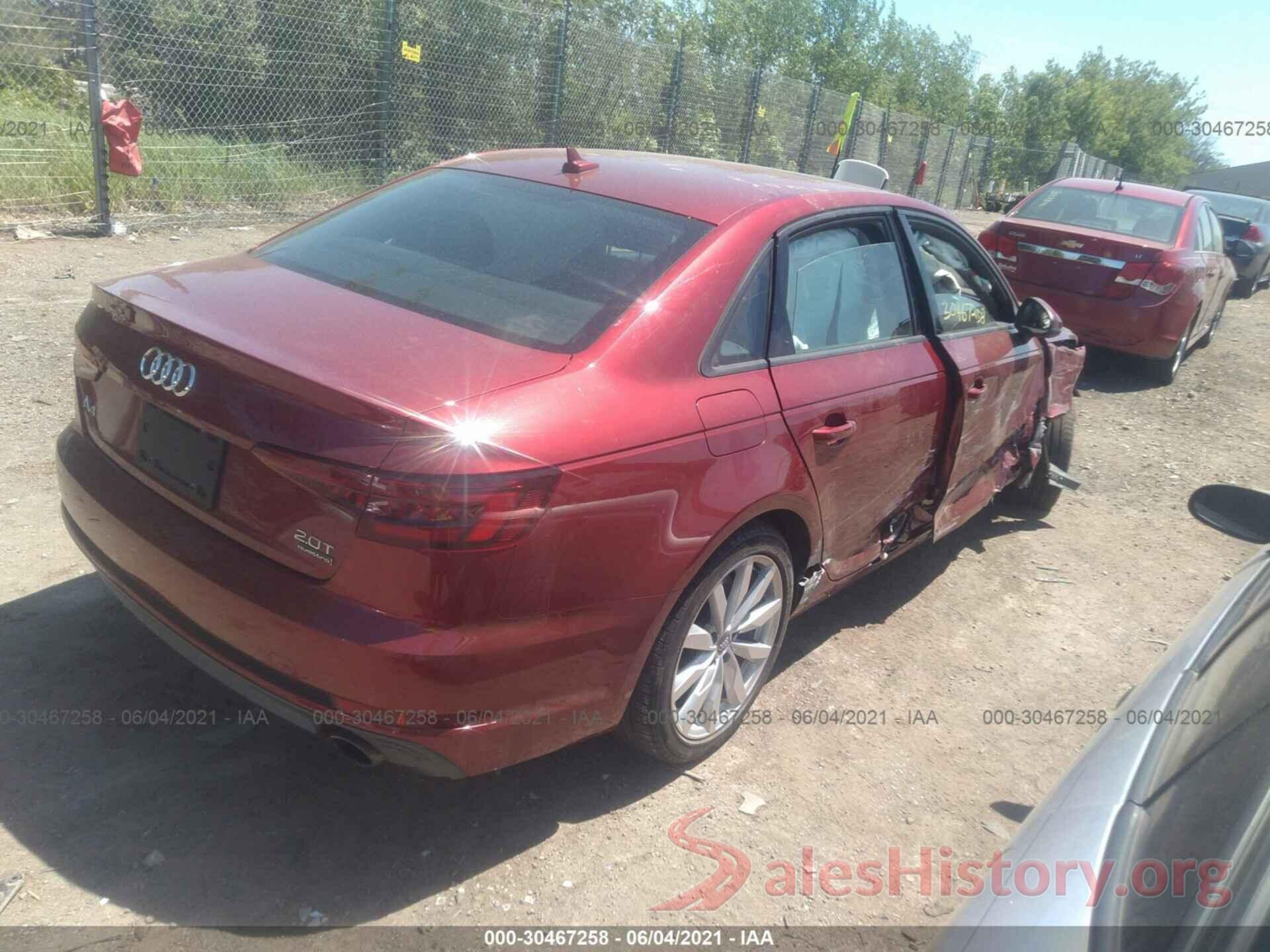 WAUDNAF42JA040642 2018 AUDI A4