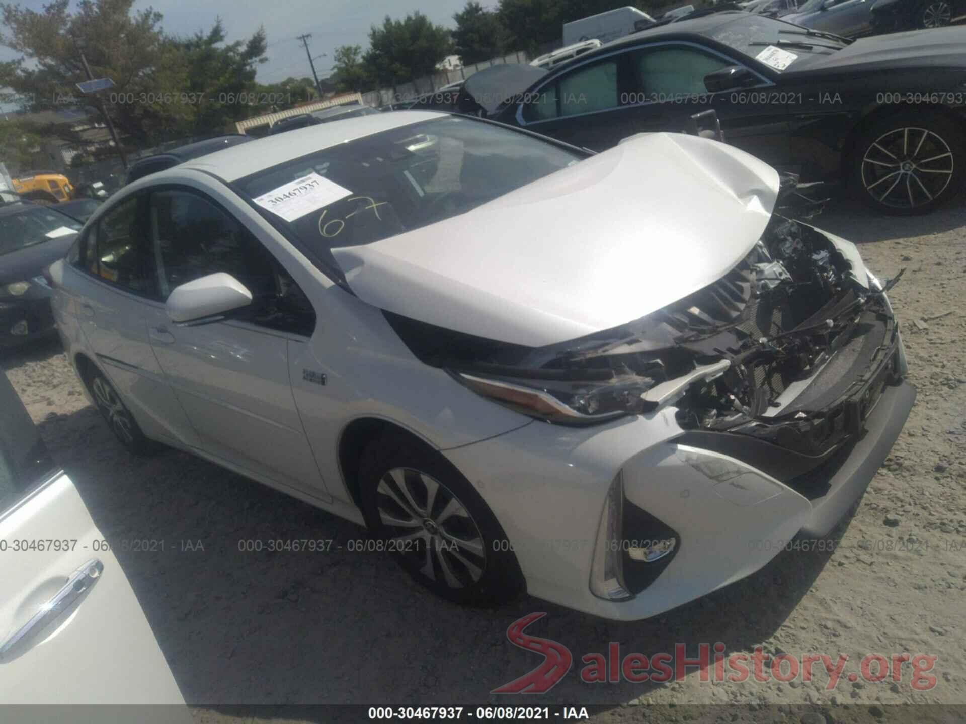 JTDKARFP0L3152801 2020 TOYOTA PRIUS PRIME