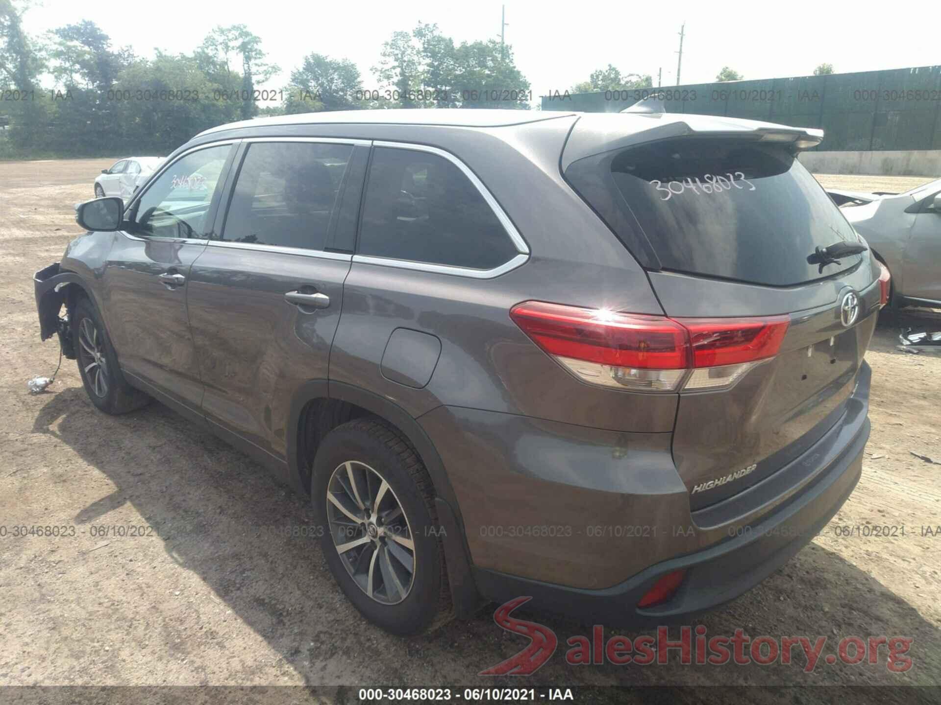 5TDJZRFH8HS422151 2017 TOYOTA HIGHLANDER