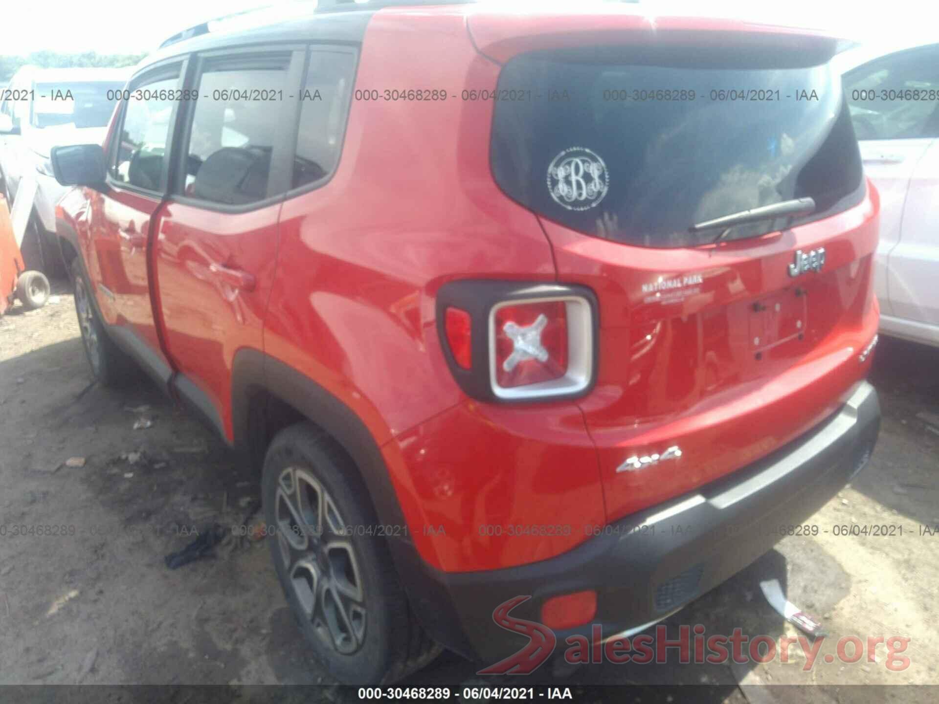 ZACCJBDT5GPC66757 2016 JEEP RENEGADE