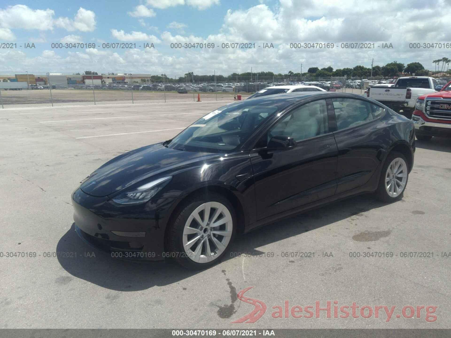 5YJ3E1EA3MF849908 2021 TESLA MODEL 3