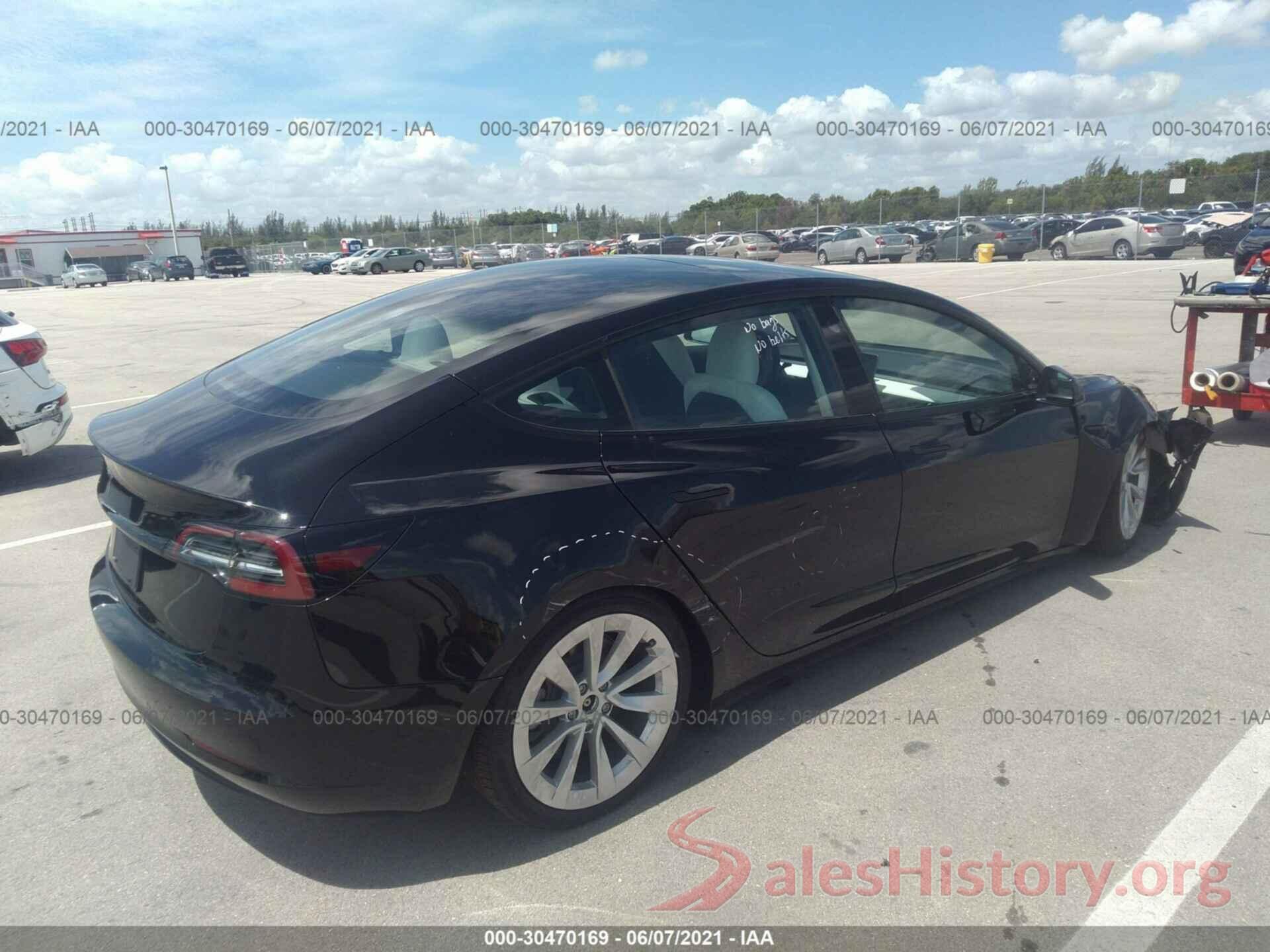 5YJ3E1EA3MF849908 2021 TESLA MODEL 3