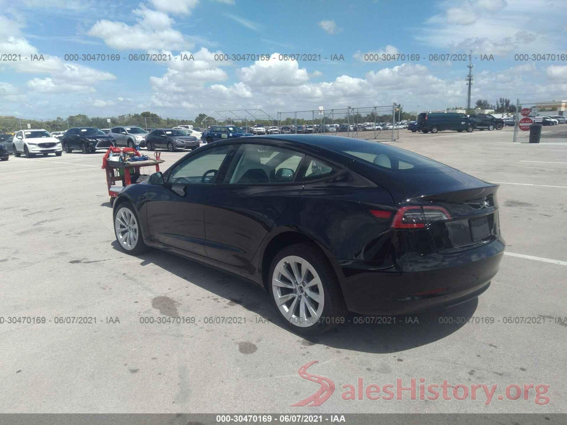 5YJ3E1EA3MF849908 2021 TESLA MODEL 3