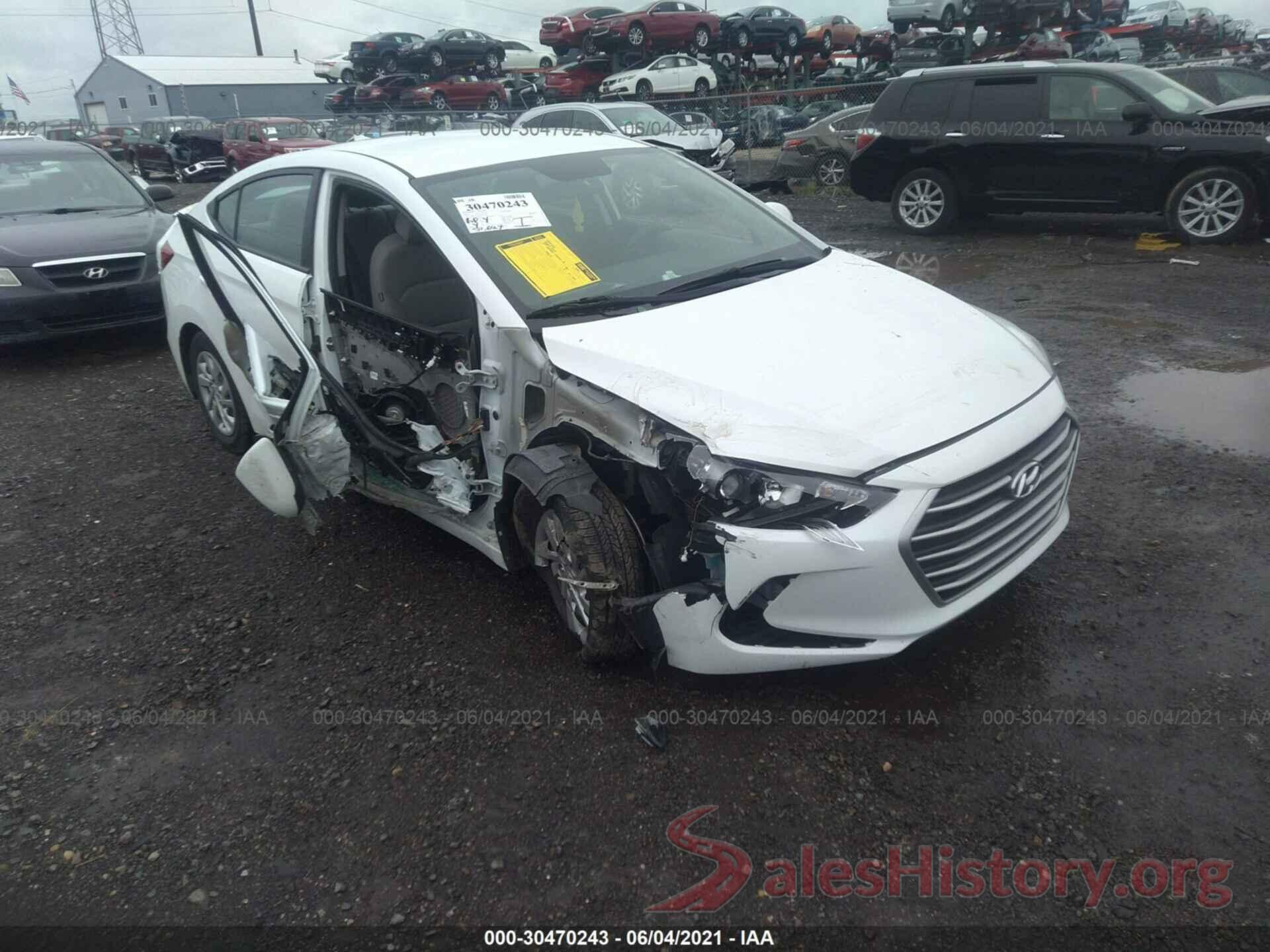 5NPD74LF0HH163007 2017 HYUNDAI ELANTRA