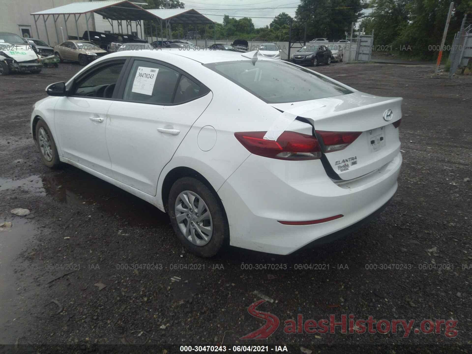 5NPD74LF0HH163007 2017 HYUNDAI ELANTRA