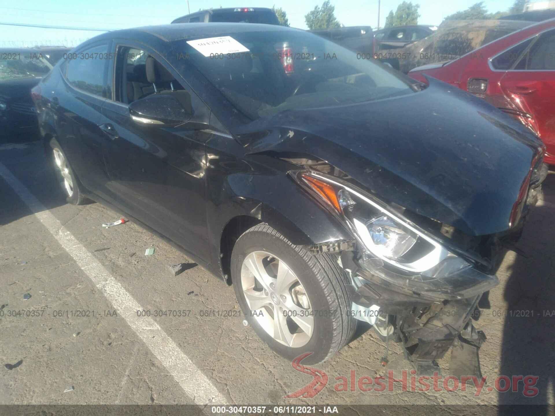 KMHDH4AE5GU600345 2016 HYUNDAI ELANTRA