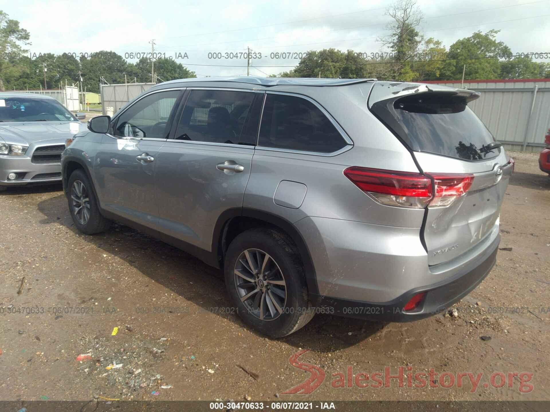 5TDKZRFH9KS313483 2019 TOYOTA HIGHLANDER