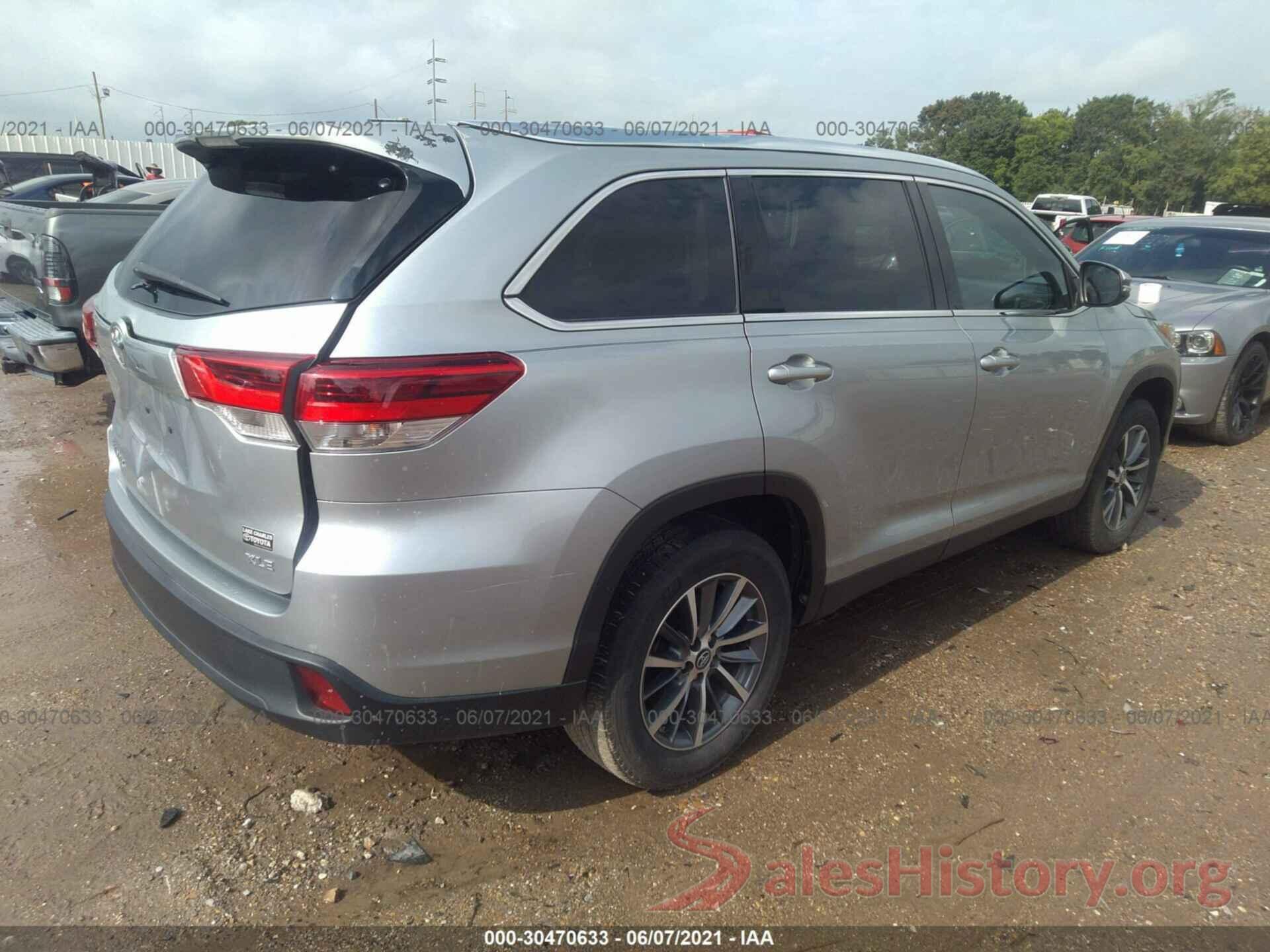 5TDKZRFH9KS313483 2019 TOYOTA HIGHLANDER