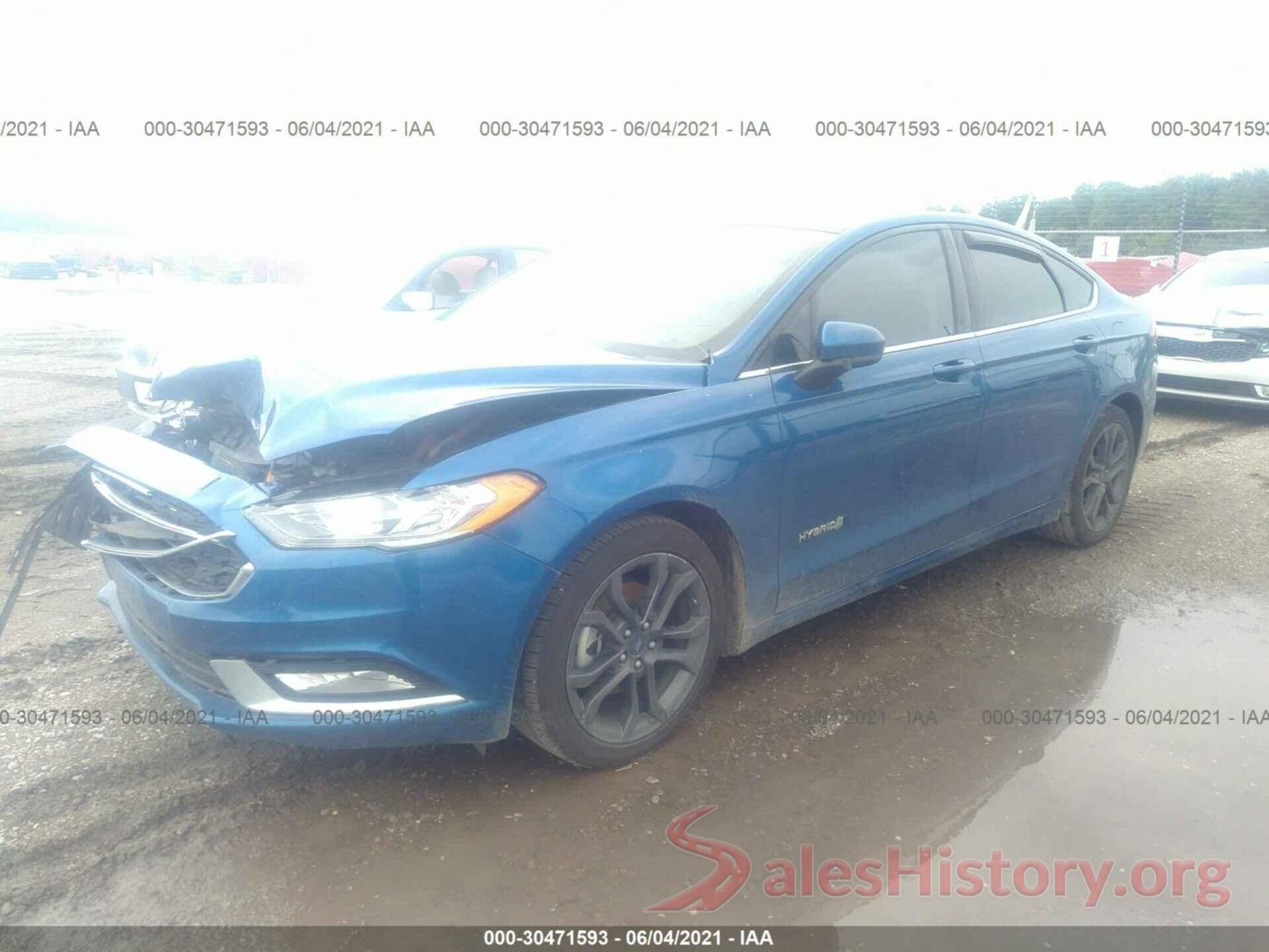 3FA6P0LU5JR124101 2018 FORD FUSION HYBRID