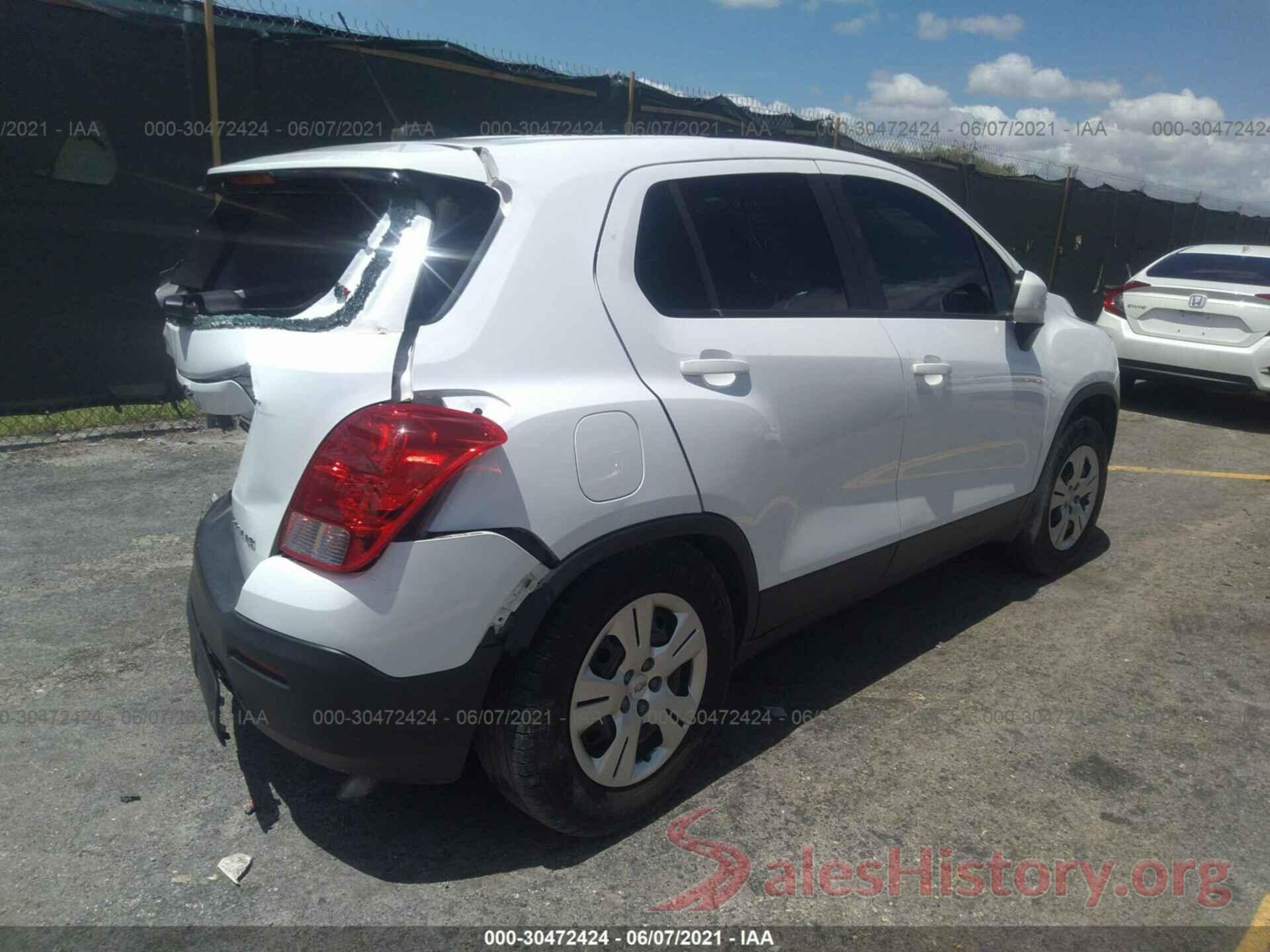 KL7CJKSB1GB565521 2016 CHEVROLET TRAX