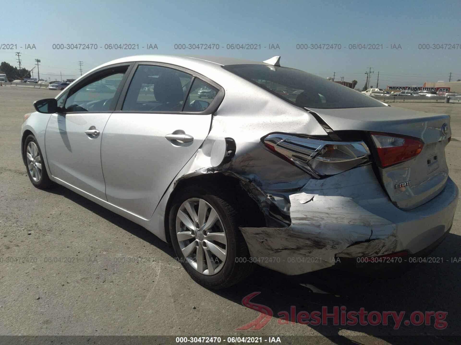 KNAFX4A6XG5551448 2016 KIA FORTE