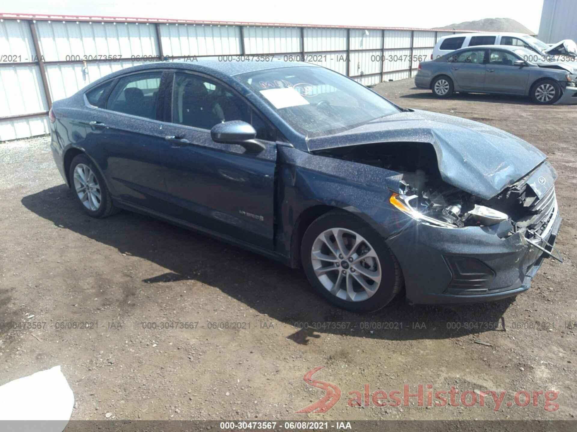 3FA6P0LU7KR181529 2019 FORD FUSION HYBRID