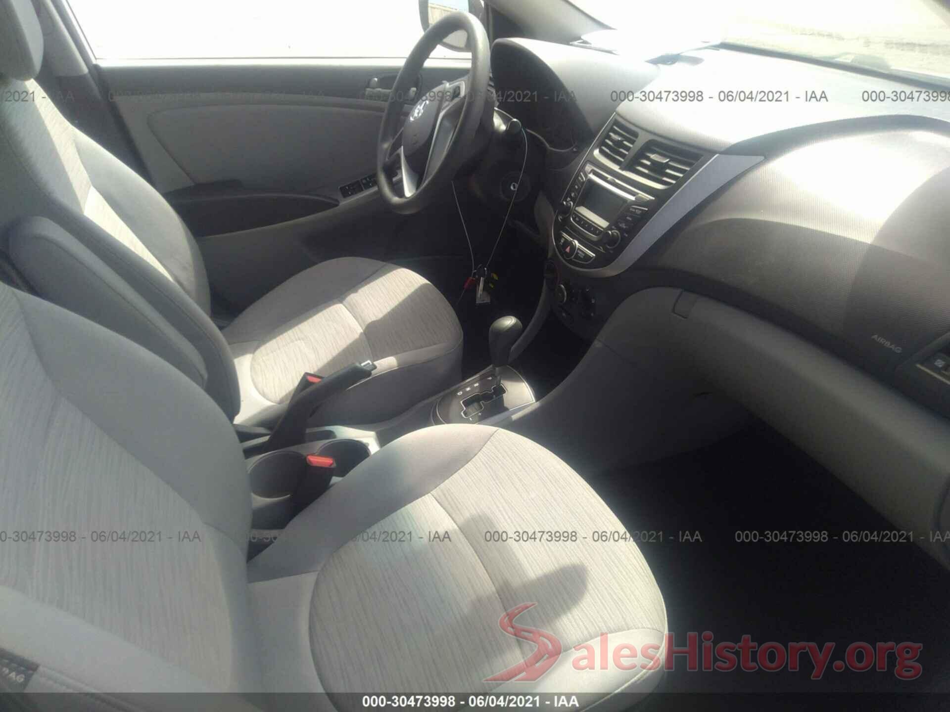 KMHCT5AE7HU338412 2017 HYUNDAI ACCENT