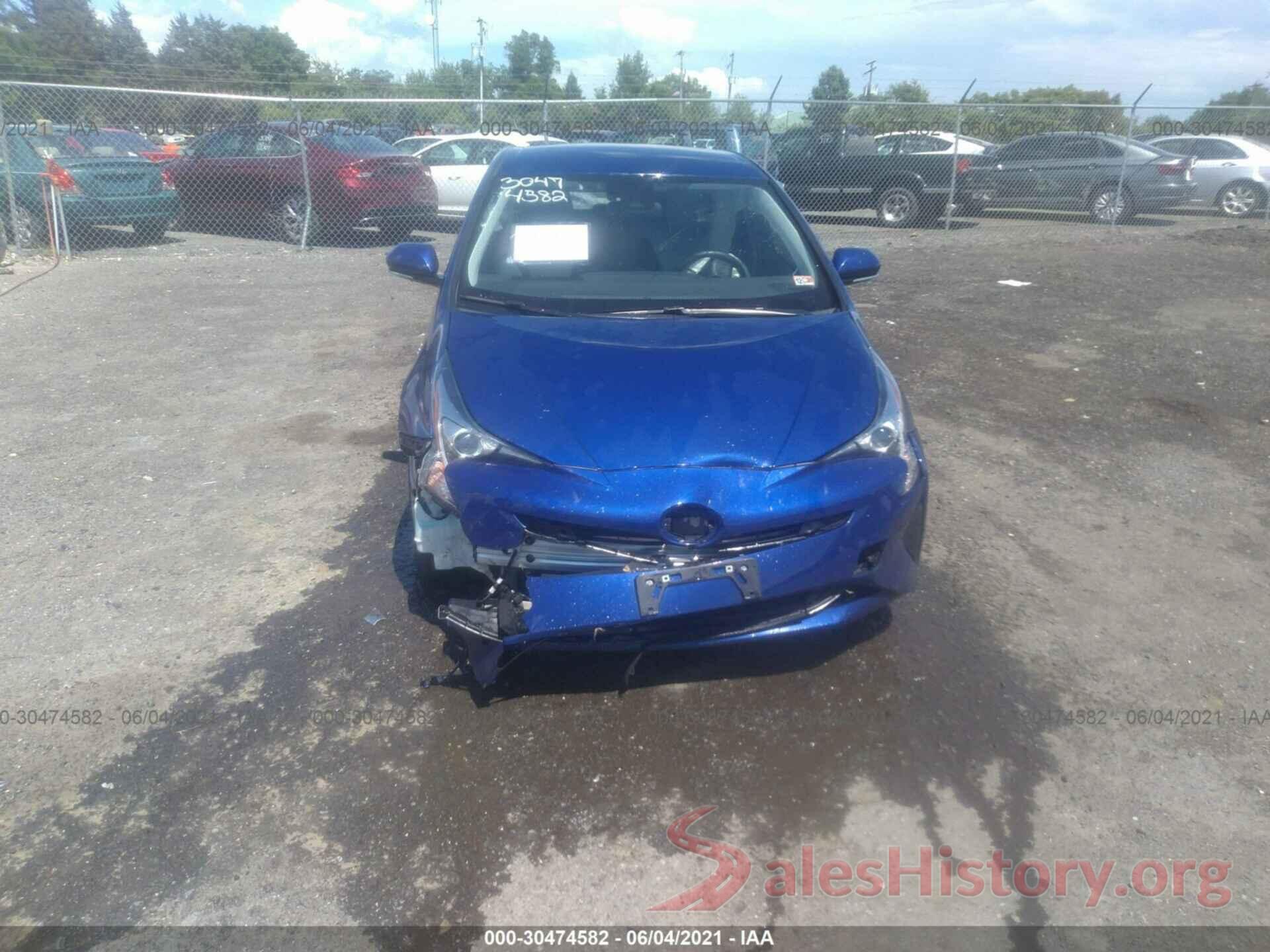 JTDKARFU0H3050895 2017 TOYOTA PRIUS