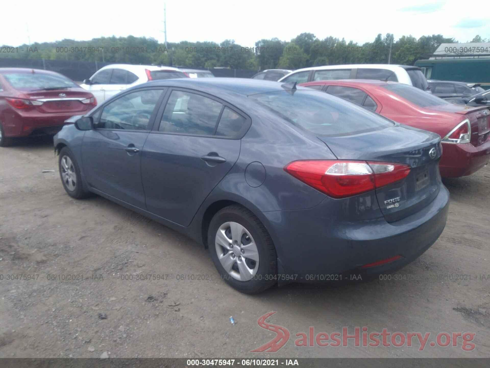 KNAFK4A66G5567919 2016 KIA FORTE