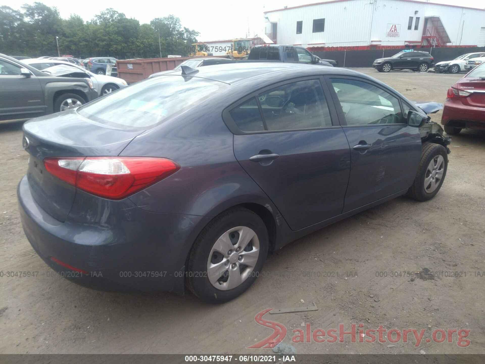 KNAFK4A66G5567919 2016 KIA FORTE