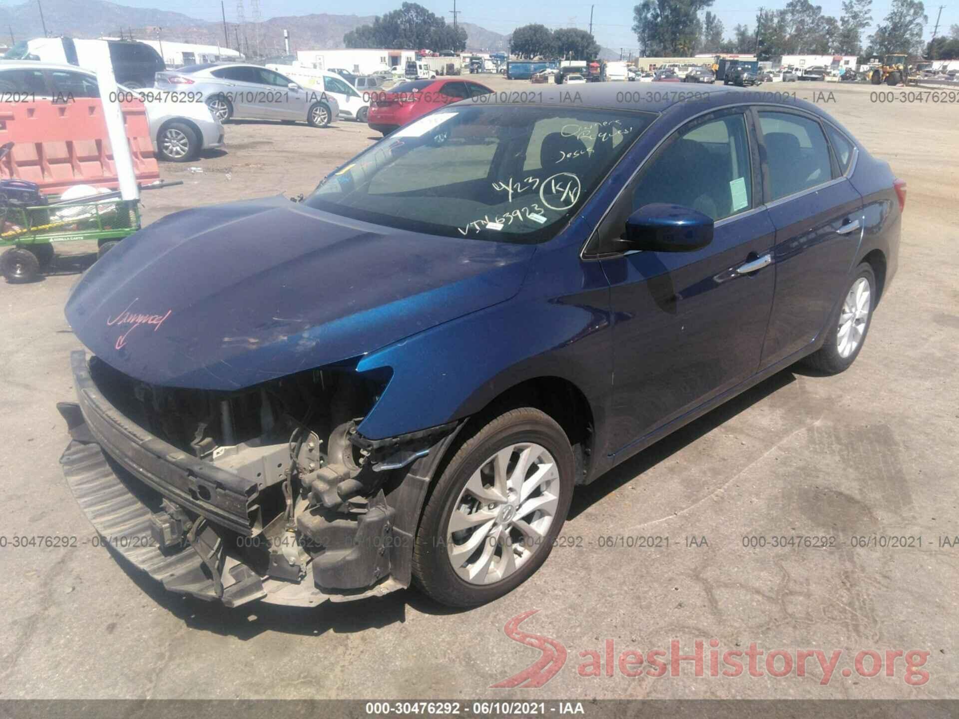 3N1AB7APXKY363923 2019 NISSAN SENTRA