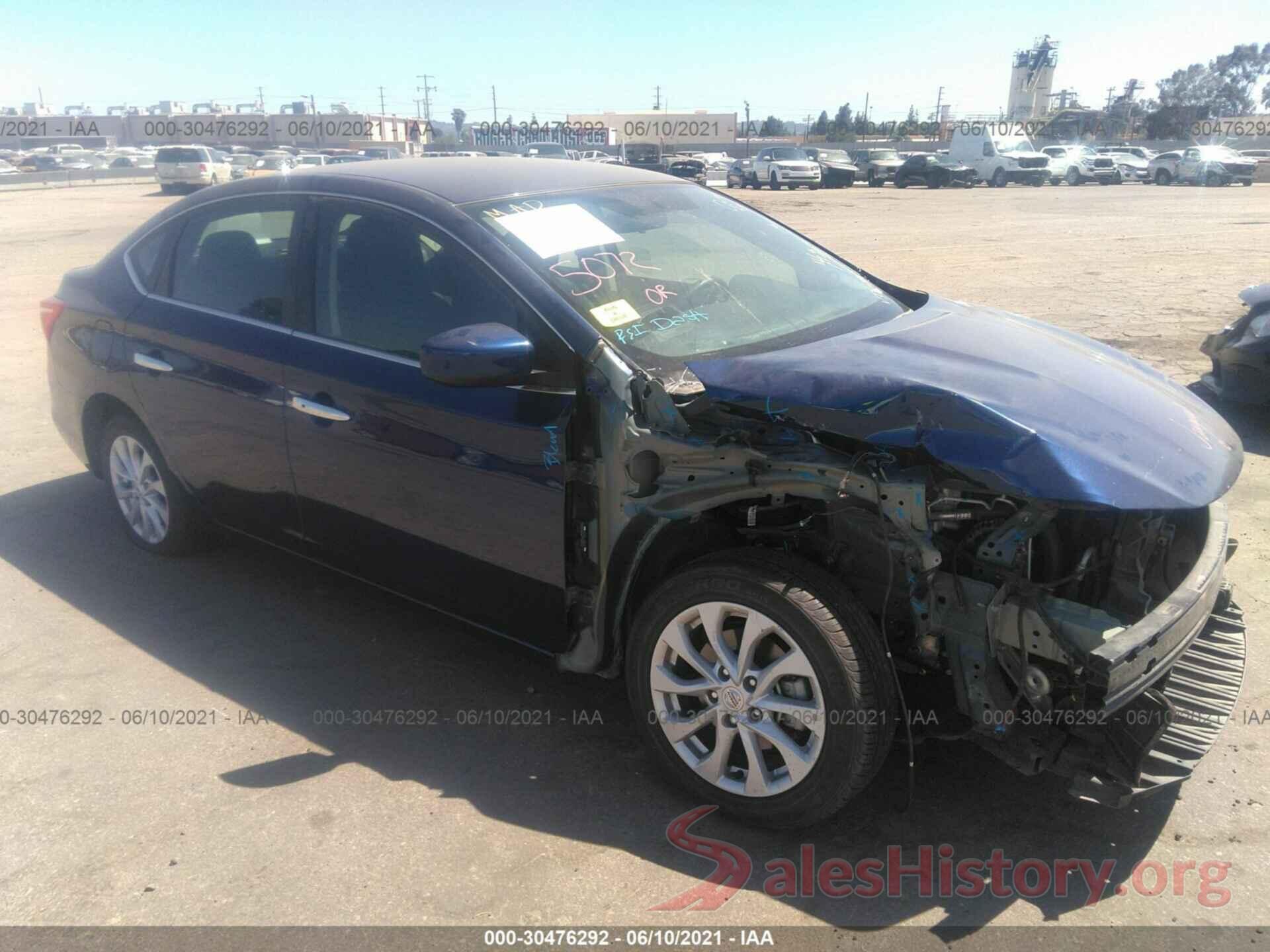 3N1AB7APXKY363923 2019 NISSAN SENTRA