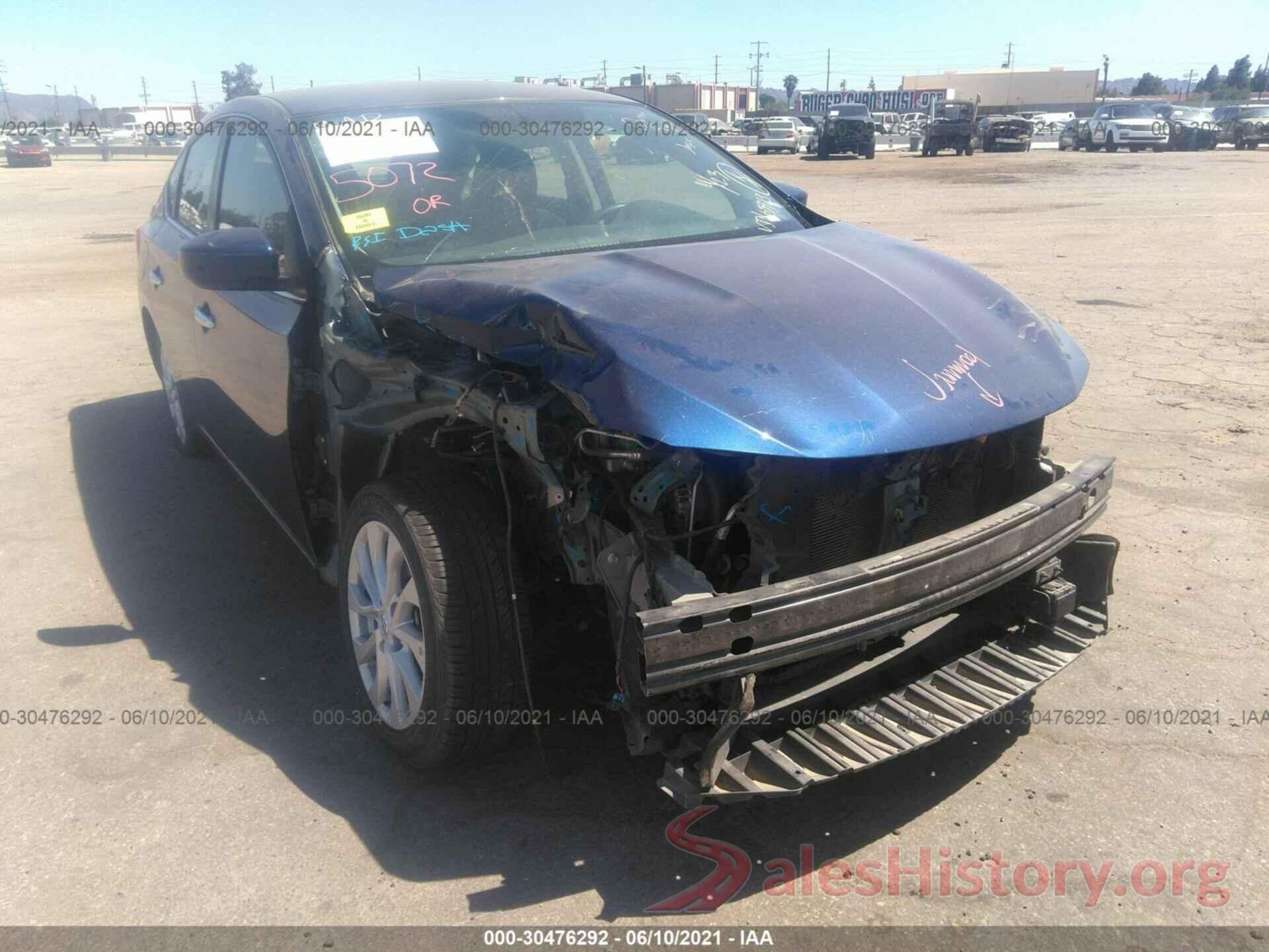 3N1AB7APXKY363923 2019 NISSAN SENTRA