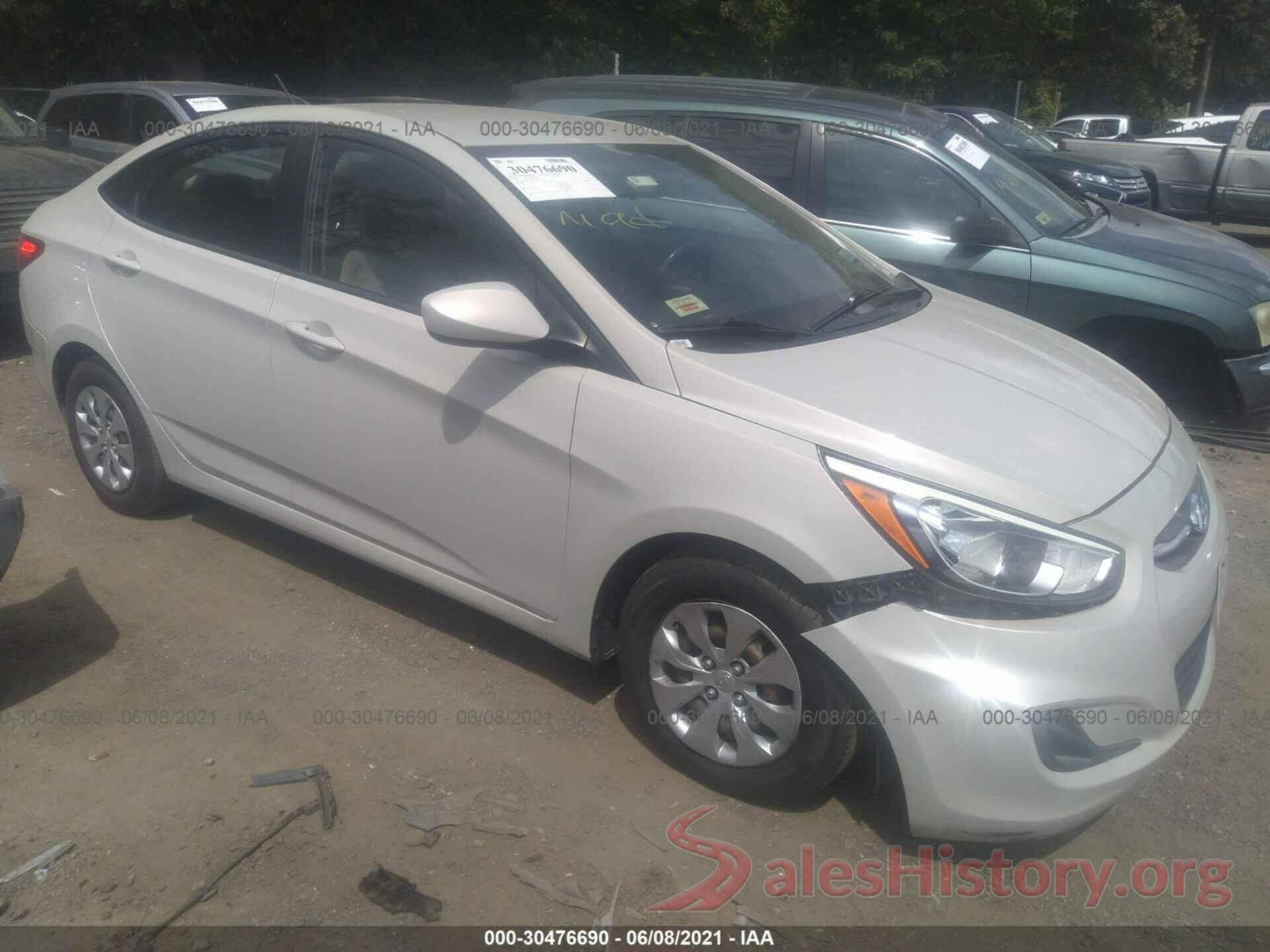 KMHCT4AE6GU089822 2016 HYUNDAI ACCENT