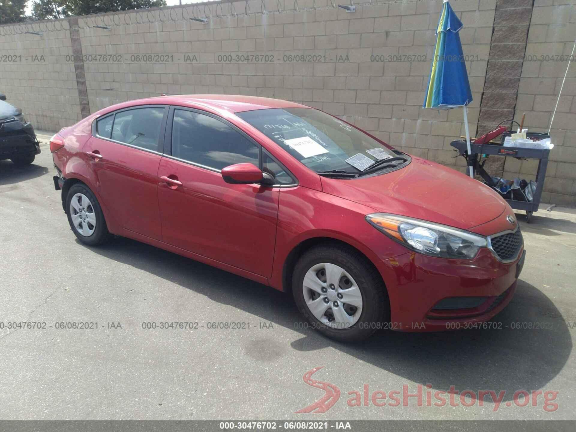 KNAFK4A66G5482238 2016 KIA FORTE