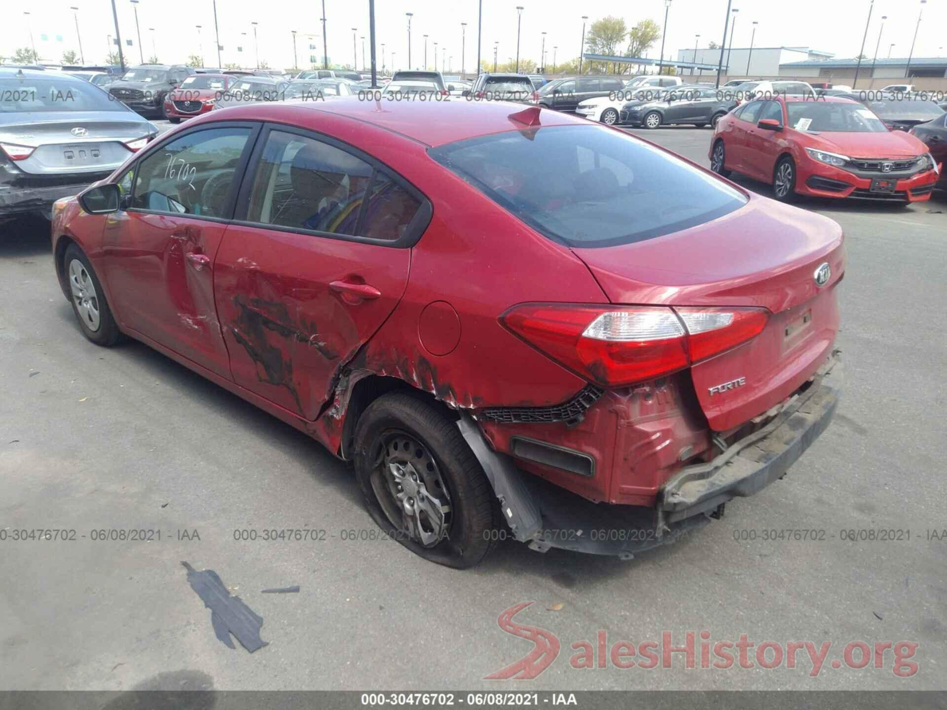 KNAFK4A66G5482238 2016 KIA FORTE