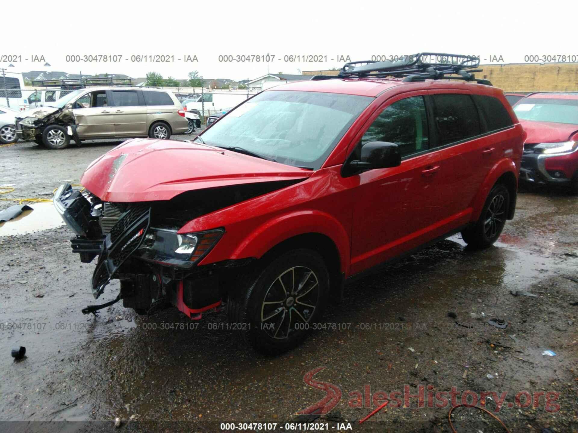 3C4PDDAG0JT254317 2018 DODGE JOURNEY