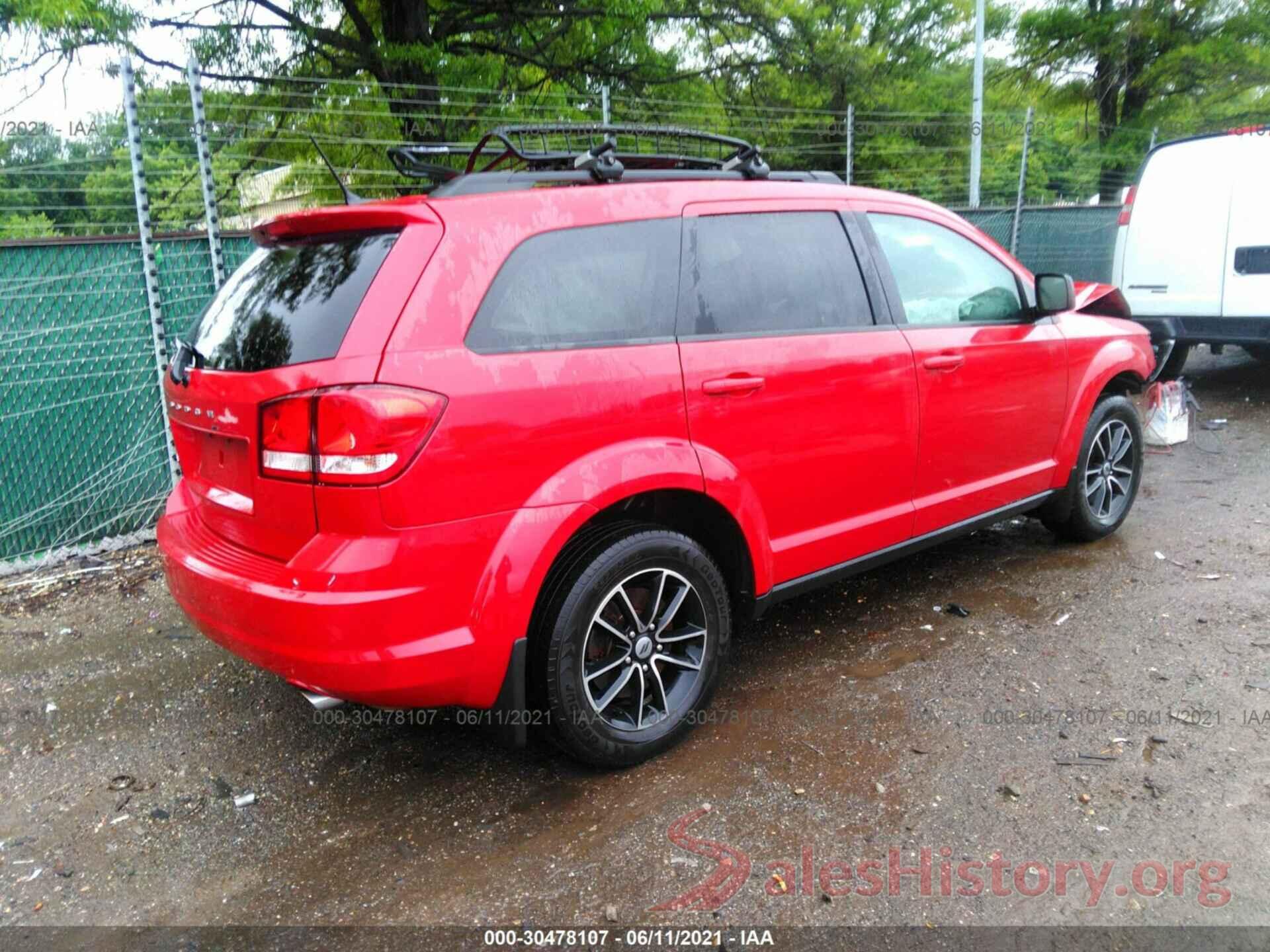 3C4PDDAG0JT254317 2018 DODGE JOURNEY