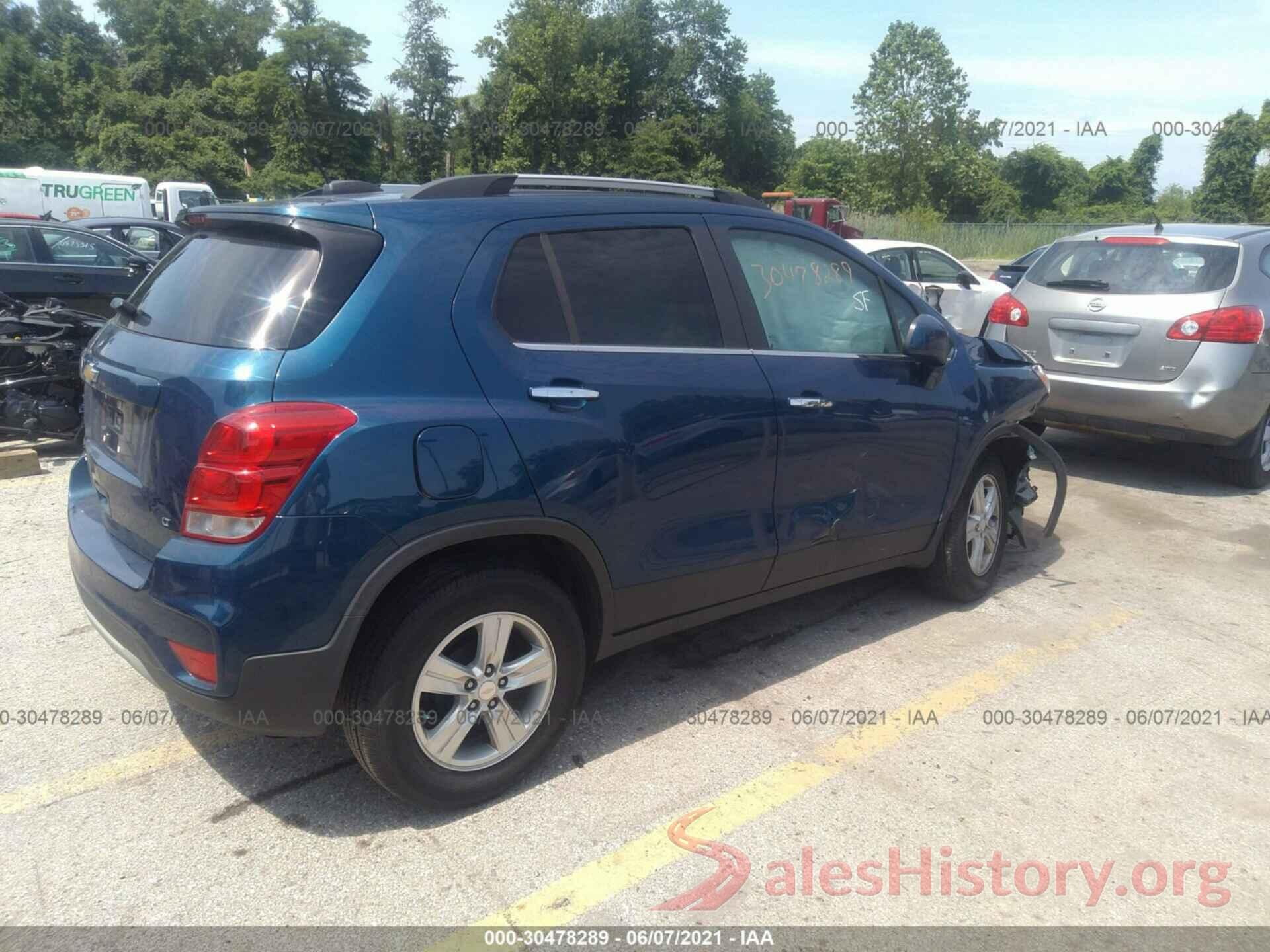 3GNCJLSBXKL162208 2019 CHEVROLET TRAX